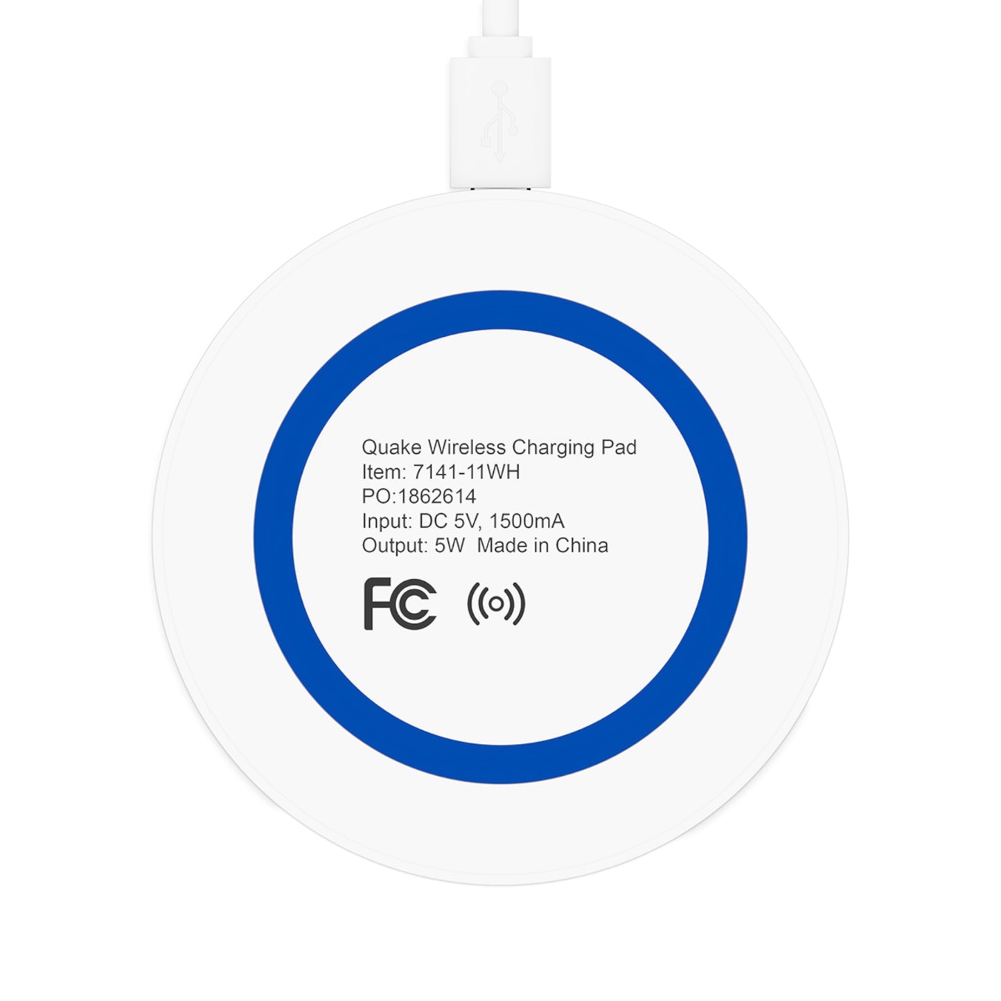Wireless Charging Pad - Bright Orange Background with Alligator Head Design