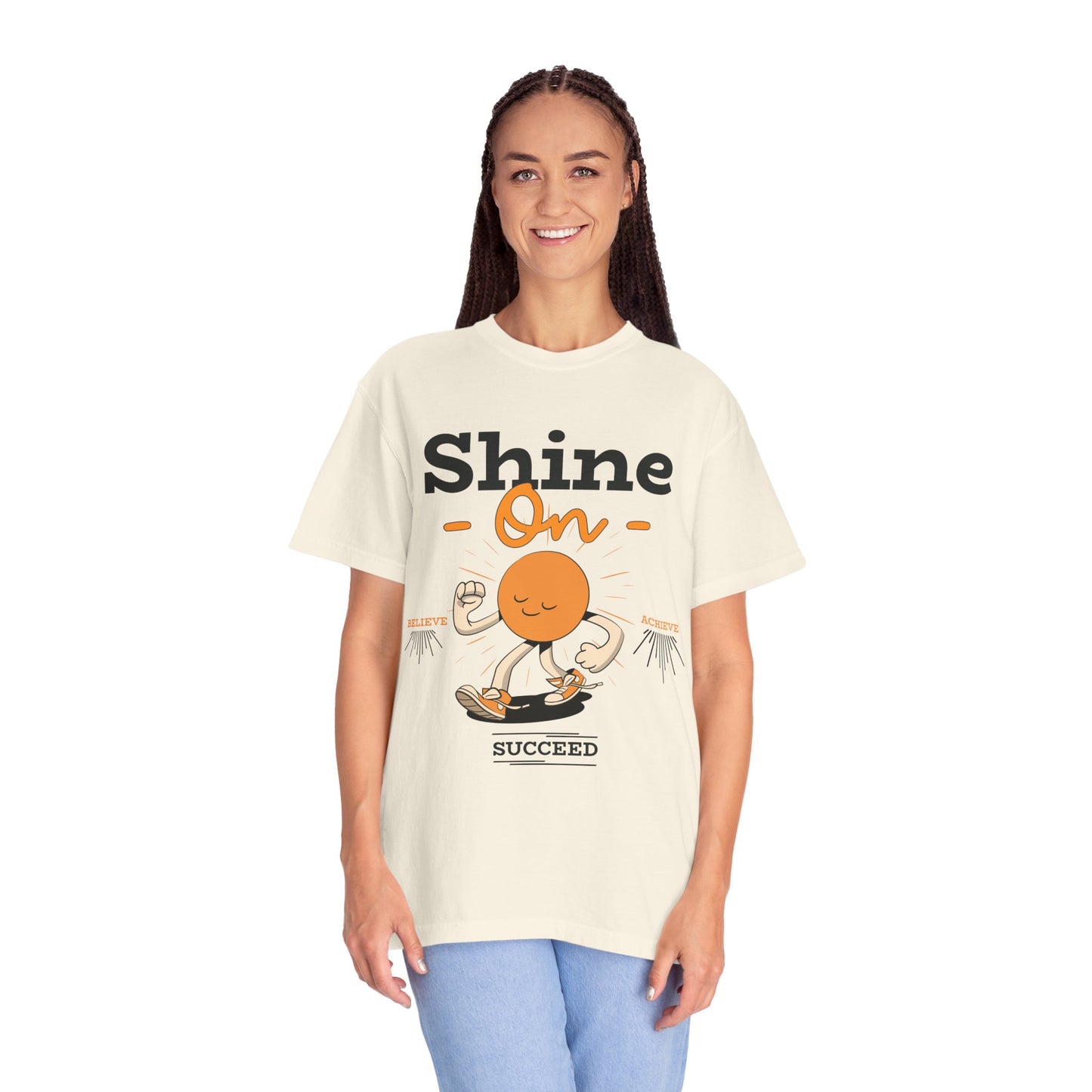 Shine On Unisex T-Shirt, Motivational Tee, Gift for Everyone, Casual Wear, Positive Vibes, Everyday Inspiration