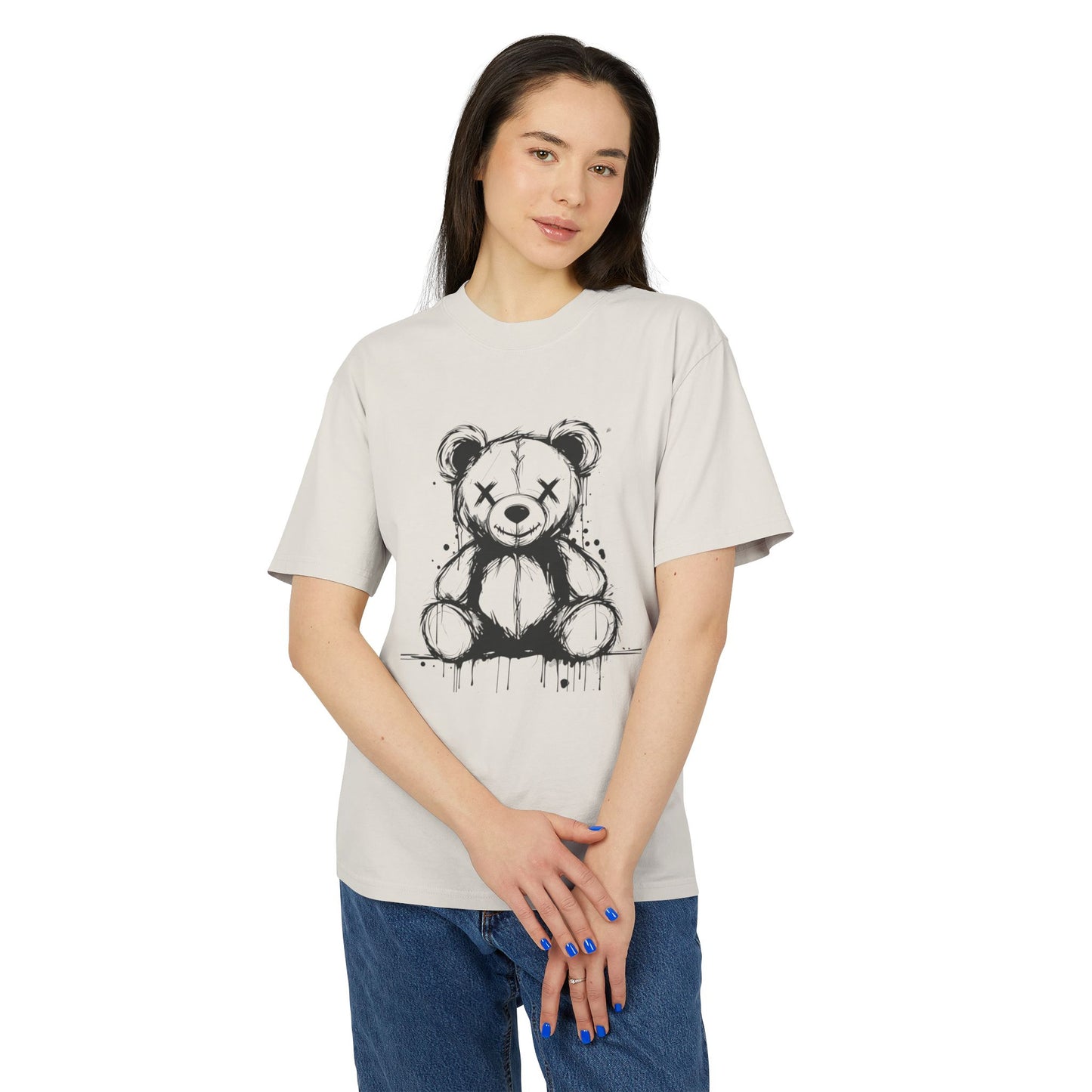 Chic Bear Graphic Tee for Casual Style