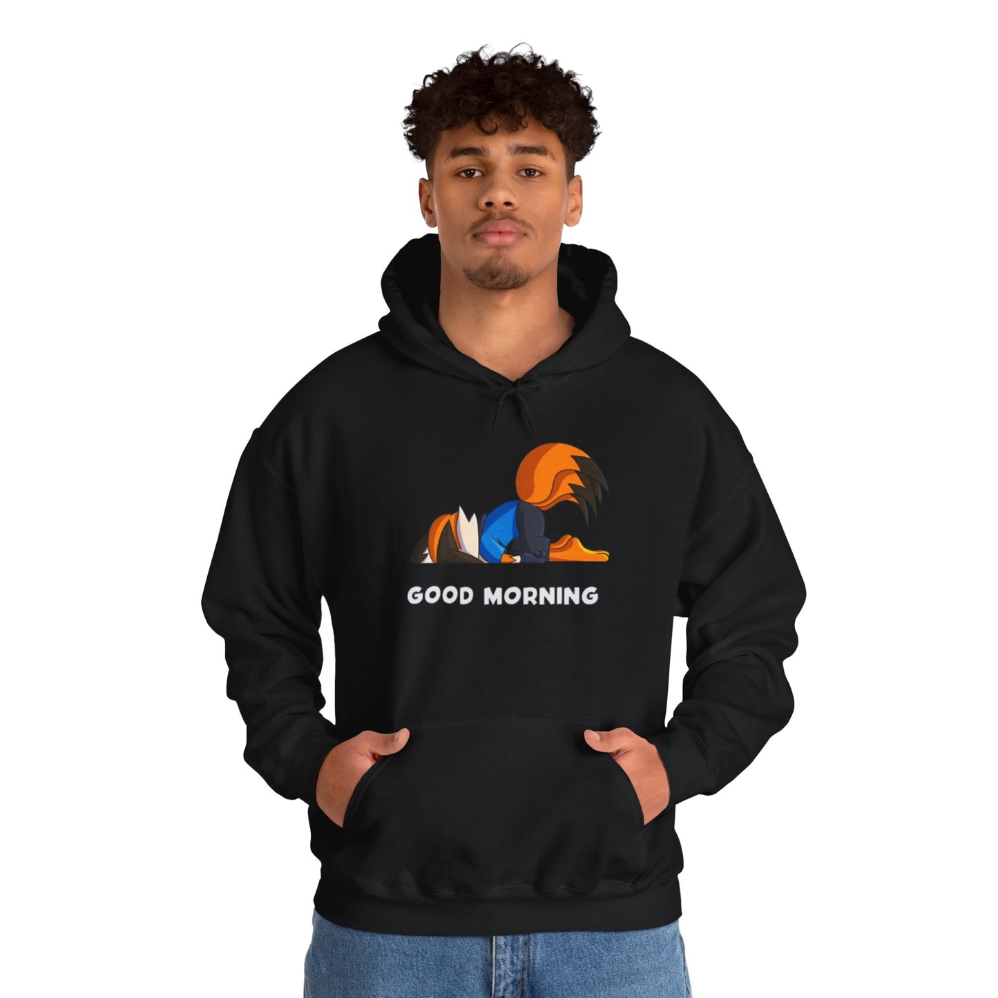 Good Mornings Cartoon Hoodie - Unisex Heavy Blend™ Sweatshirt