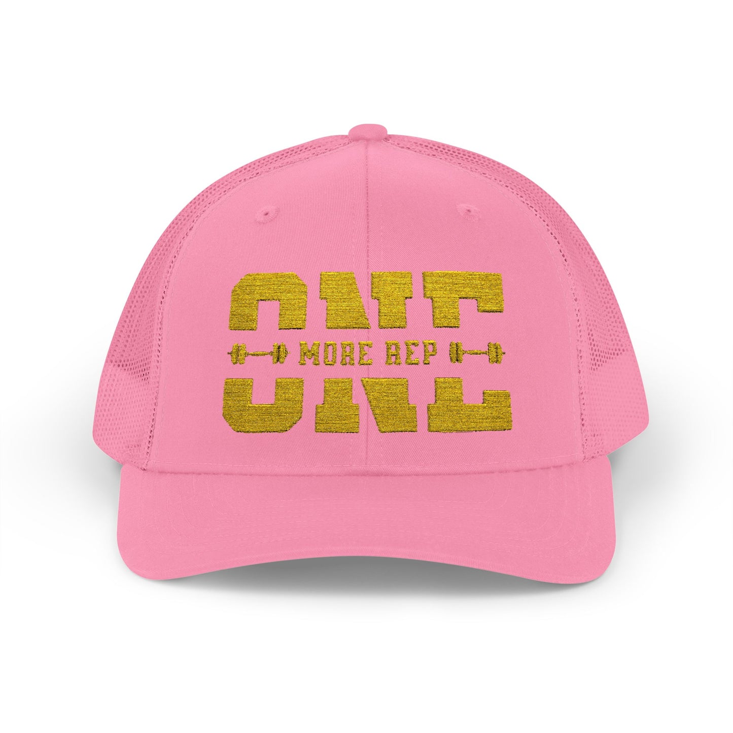 Motivational Gym Snapback Trucker Cap - "One More Rep"