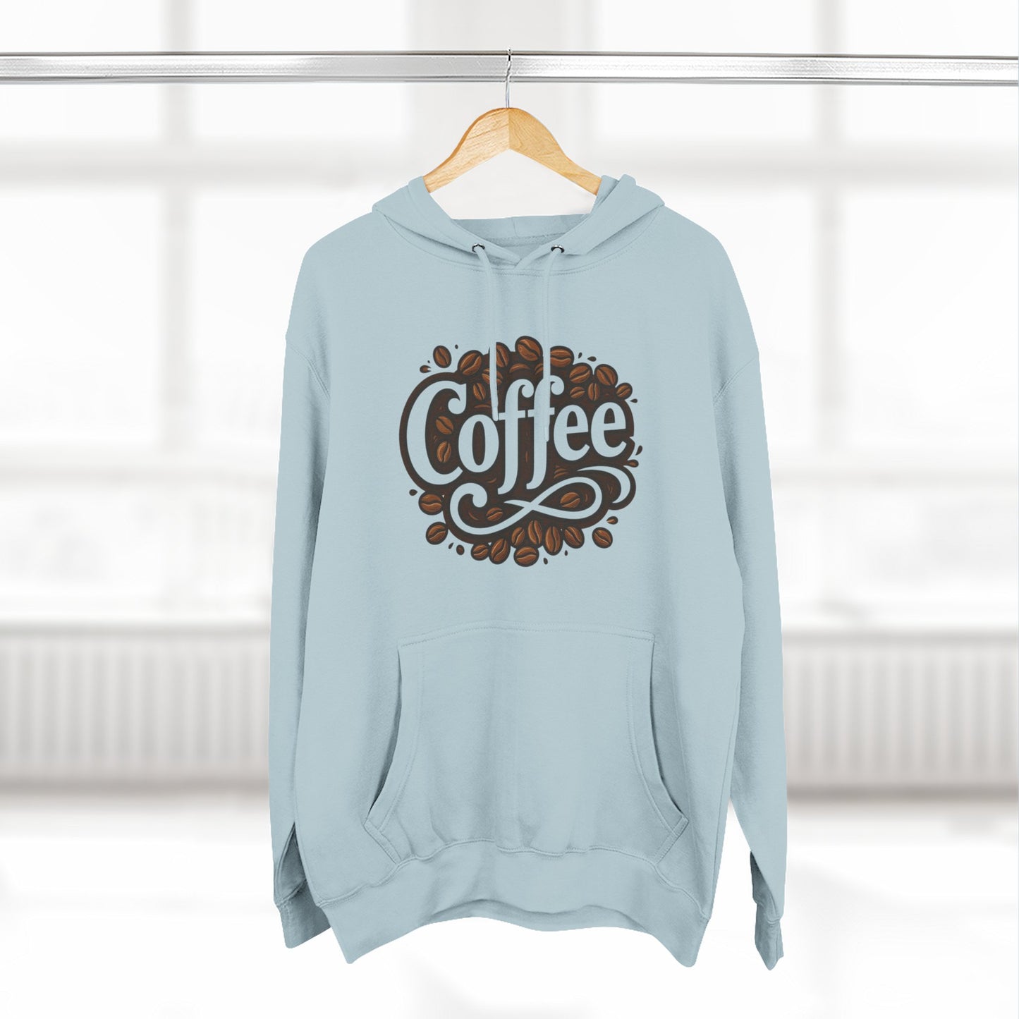 Coffee Lovers Three-Panel Fleece Hoodie, Cozy Sweatshirt, Perfect Gift for Coffee Enthusiasts, Ideal for Fall & Winter, Casual Wear