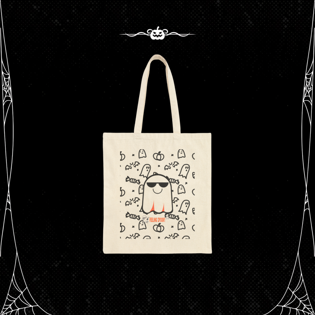 Halloween Ghosts Canvas Tote Bag