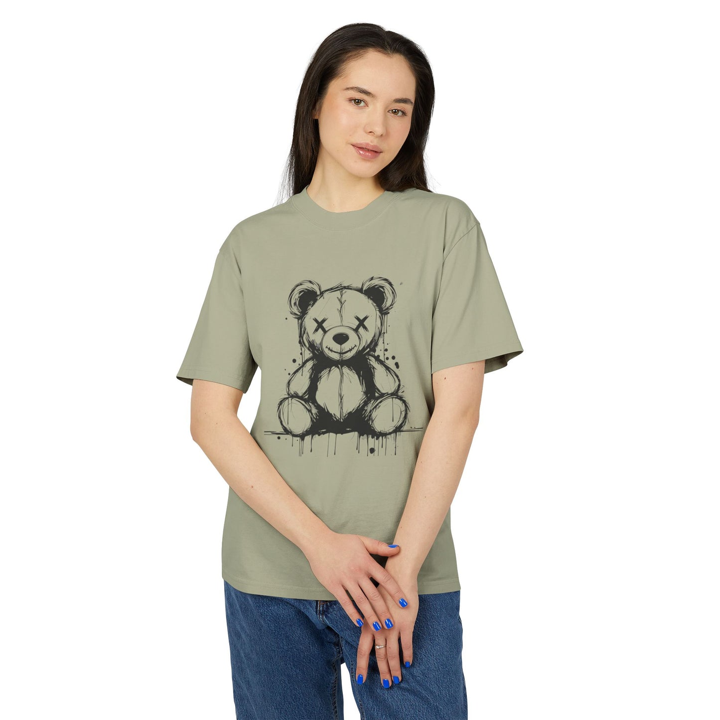 Chic Bear Graphic Tee for Casual Style