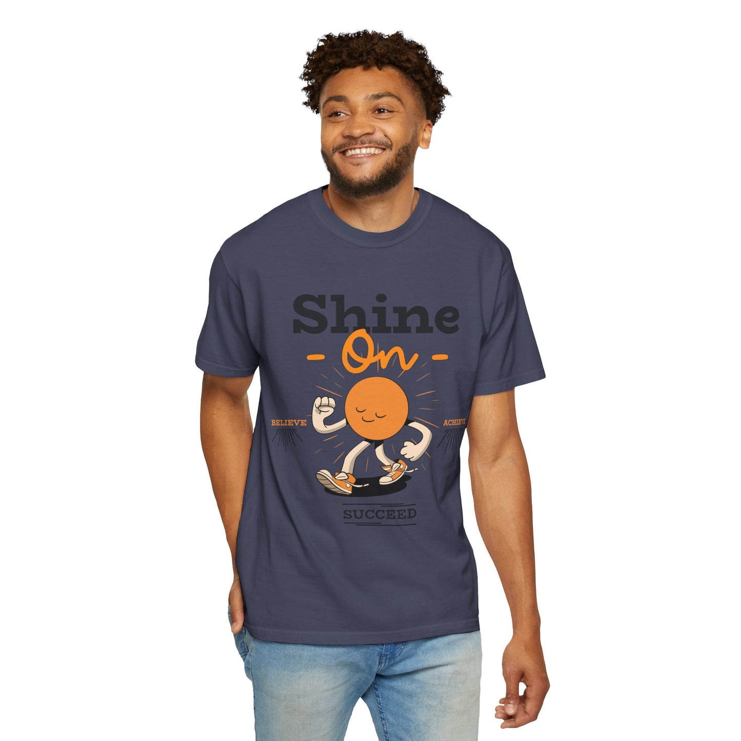 Shine On Unisex T-Shirt, Motivational Tee, Gift for Everyone, Casual Wear, Positive Vibes, Everyday Inspiration