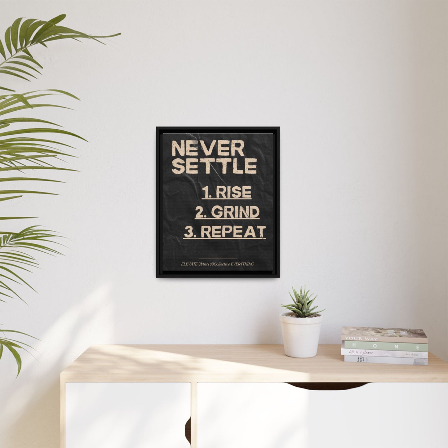 Canvas Print Motivational Inspire Dedication