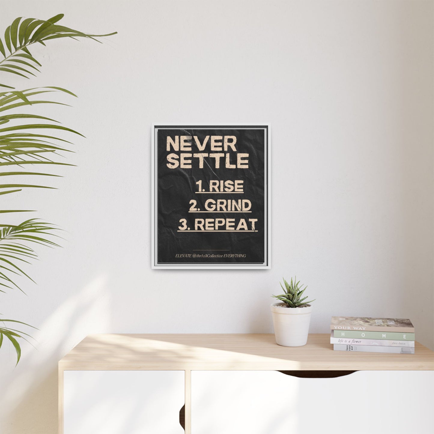 Canvas Print Motivational Inspire Dedication