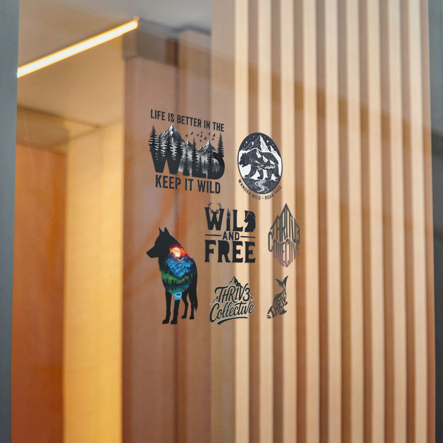 Wild & Free Die-Cut Sticker Pack — Outdoor Adventure Nature Designs (Keep It Wild)