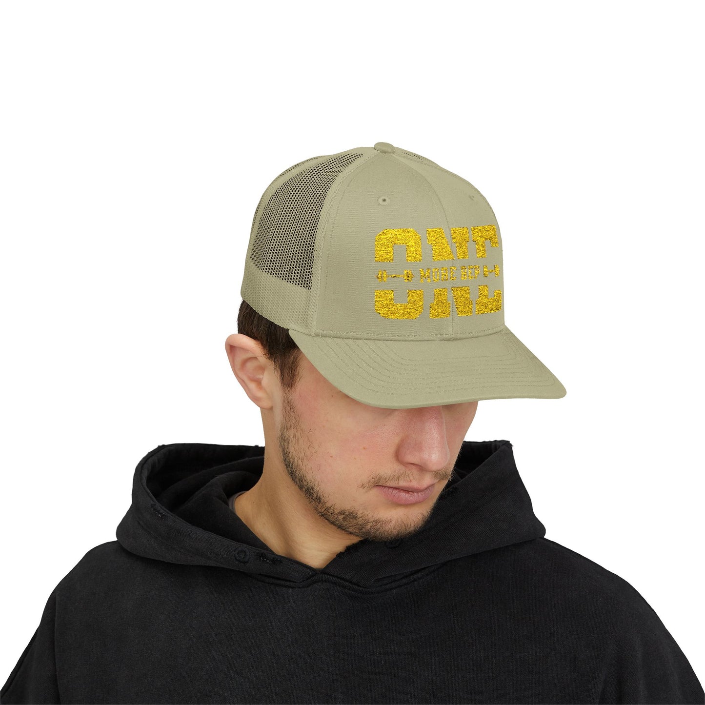 Motivational Gym Snapback Trucker Cap - "One More Rep"