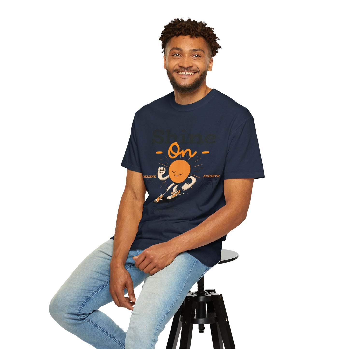 Shine On Unisex T-Shirt, Motivational Tee, Gift for Everyone, Casual Wear, Positive Vibes, Everyday Inspiration