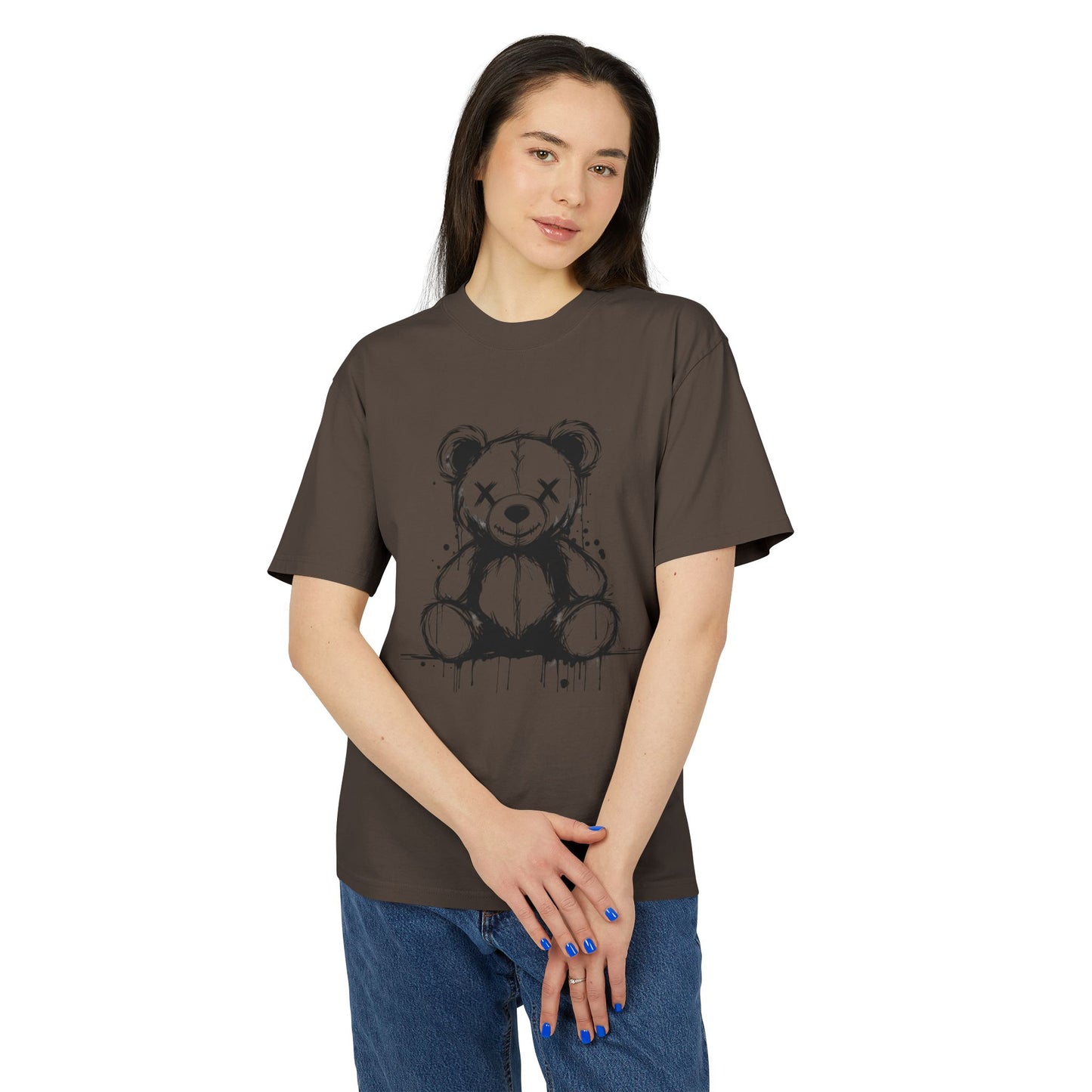 Chic Bear Graphic Tee for Casual Style