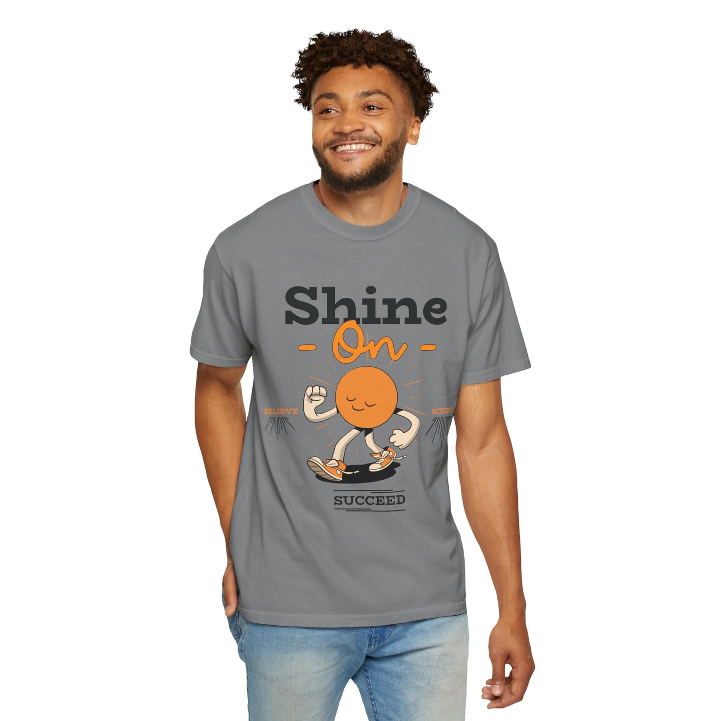 Shine On Unisex T-Shirt, Motivational Tee, Gift for Everyone, Casual Wear, Positive Vibes, Everyday Inspiration