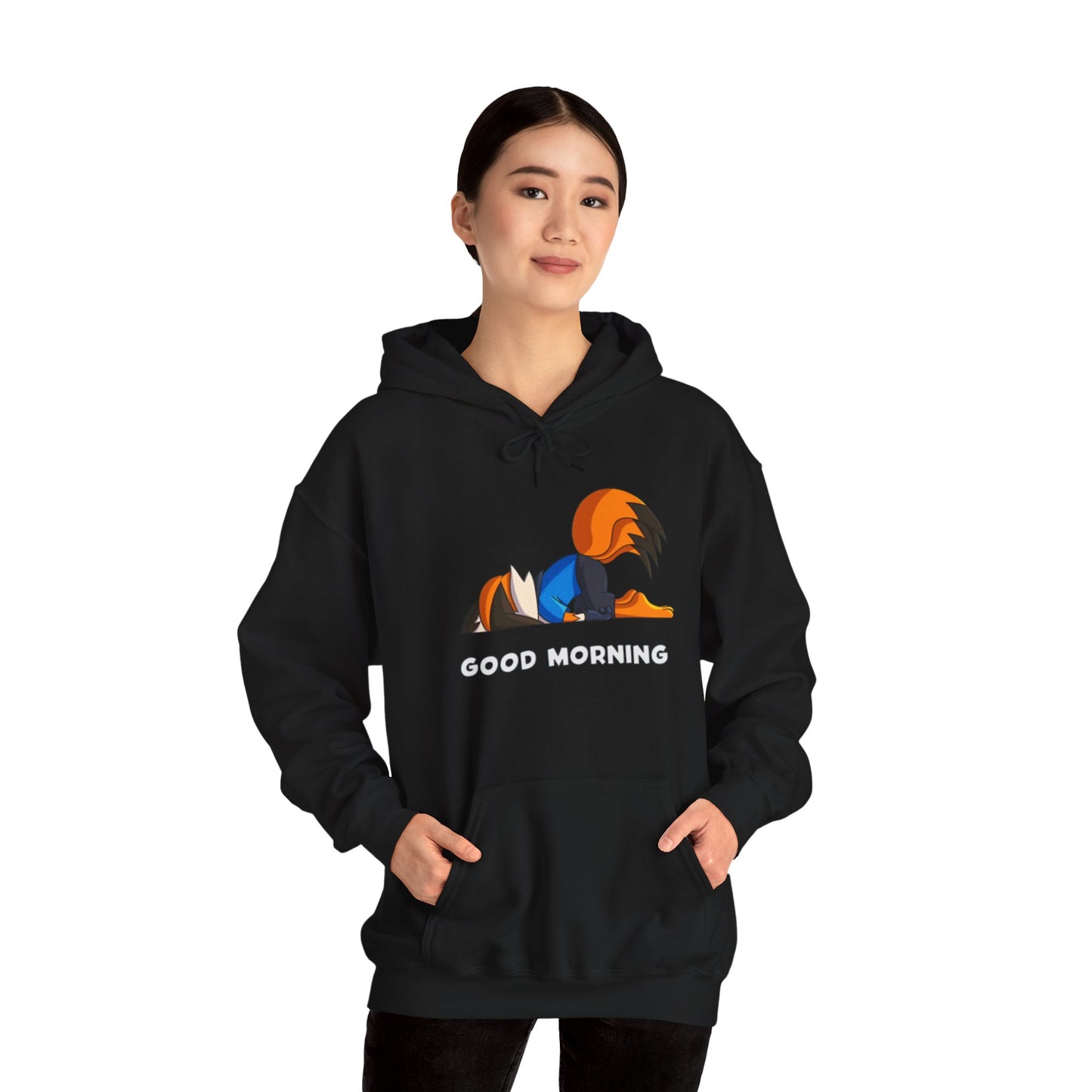 Good Mornings Cartoon Hoodie - Unisex Heavy Blend™ Sweatshirt