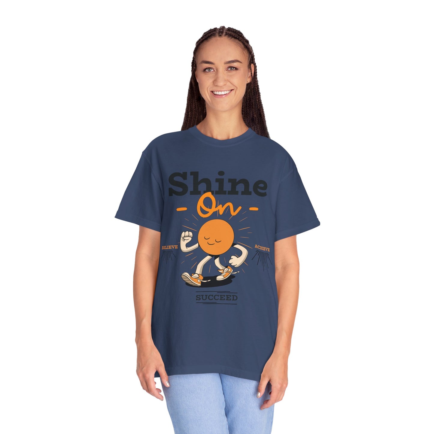 Shine On Unisex T-Shirt, Motivational Tee, Gift for Everyone, Casual Wear, Positive Vibes, Everyday Inspiration