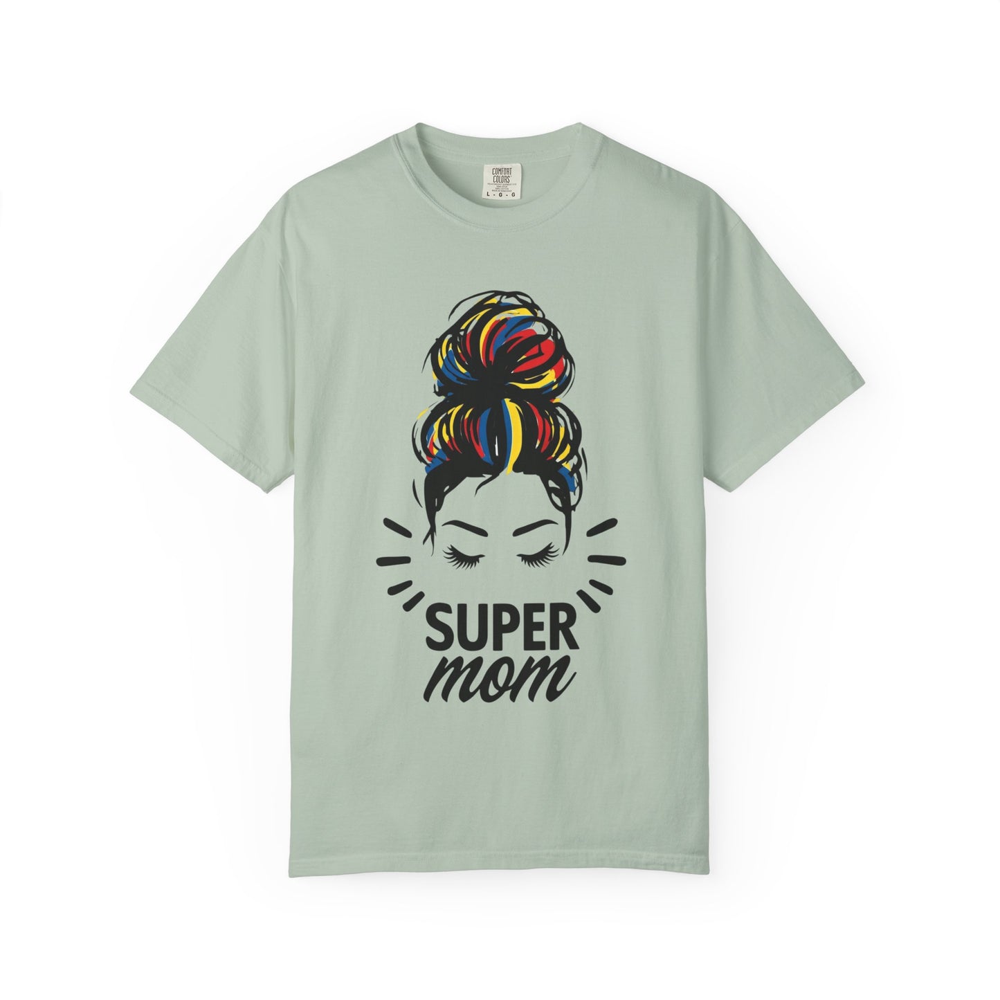 Supermom Women's Tee, Vibrant Bold Unisex T-shirt, Colorful Mother's Day Shirt, Embrace Mom Gift, Fun Graphic Tees for Her