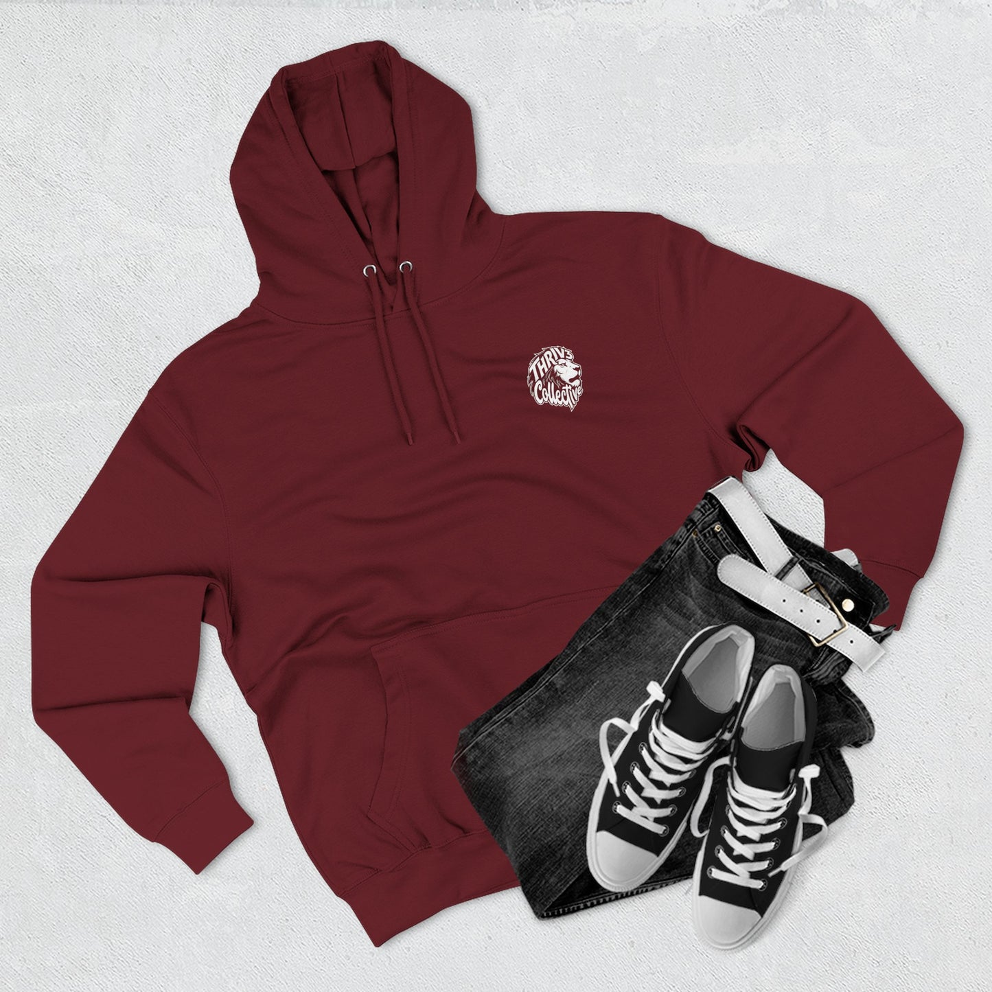 Christian Lion Hoodie — "I Can Do All Things Through Christ" Fleece Pullover
