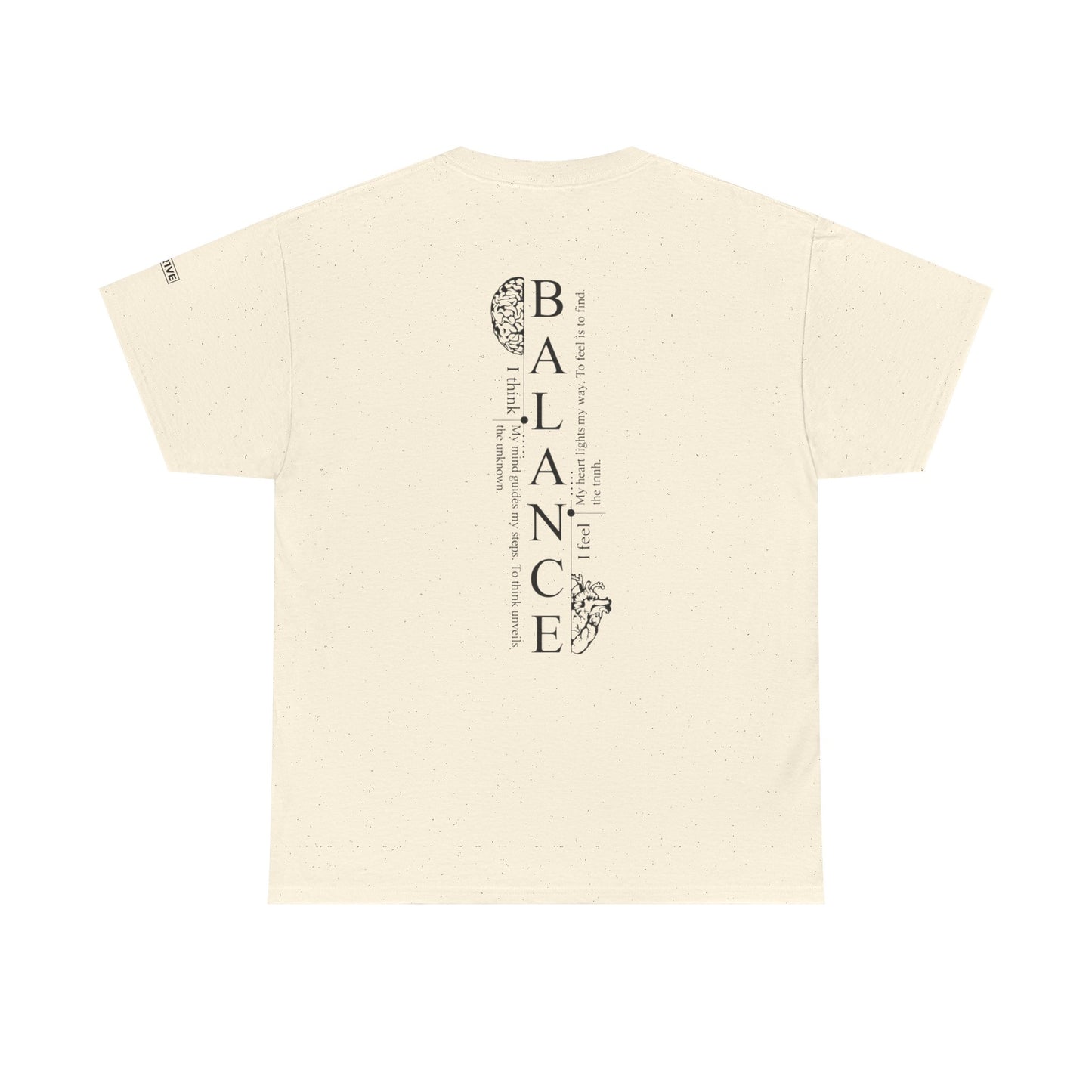 Balance Graphic Tee — Minimal Yin Yang Design with 'BALANCE' Typography