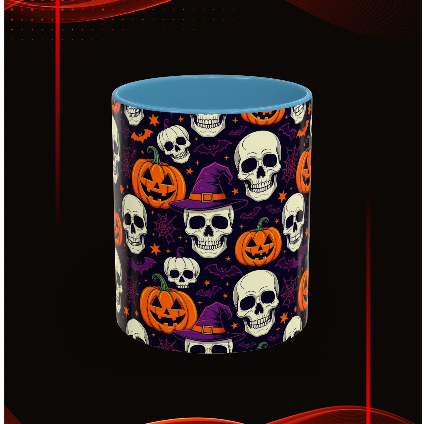 Coffee Mug - Vibrant Pumpkin Witch Fest Design