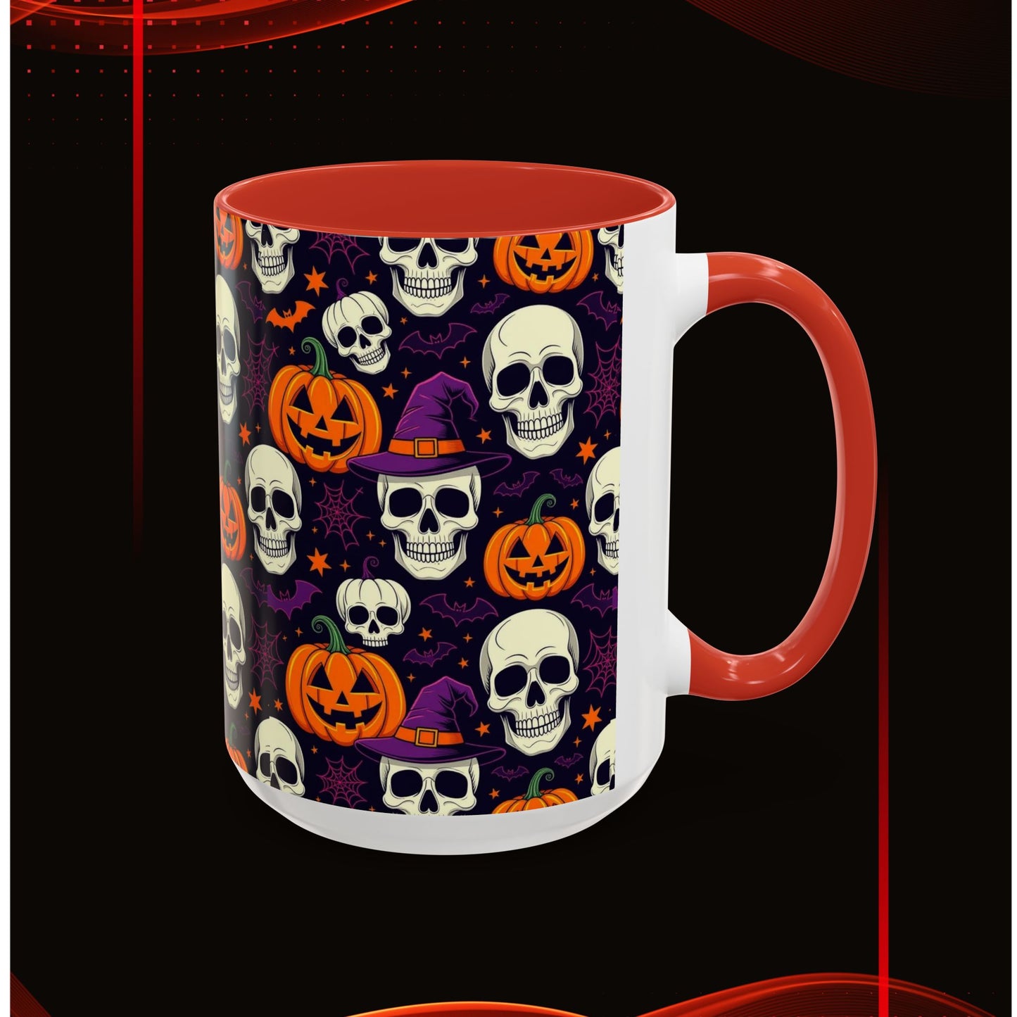 Coffee Mug - Vibrant Pumpkin Witch Fest Design