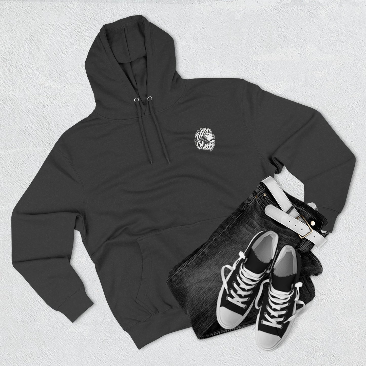 Christian Lion Hoodie — "I Can Do All Things Through Christ" Fleece Pullover