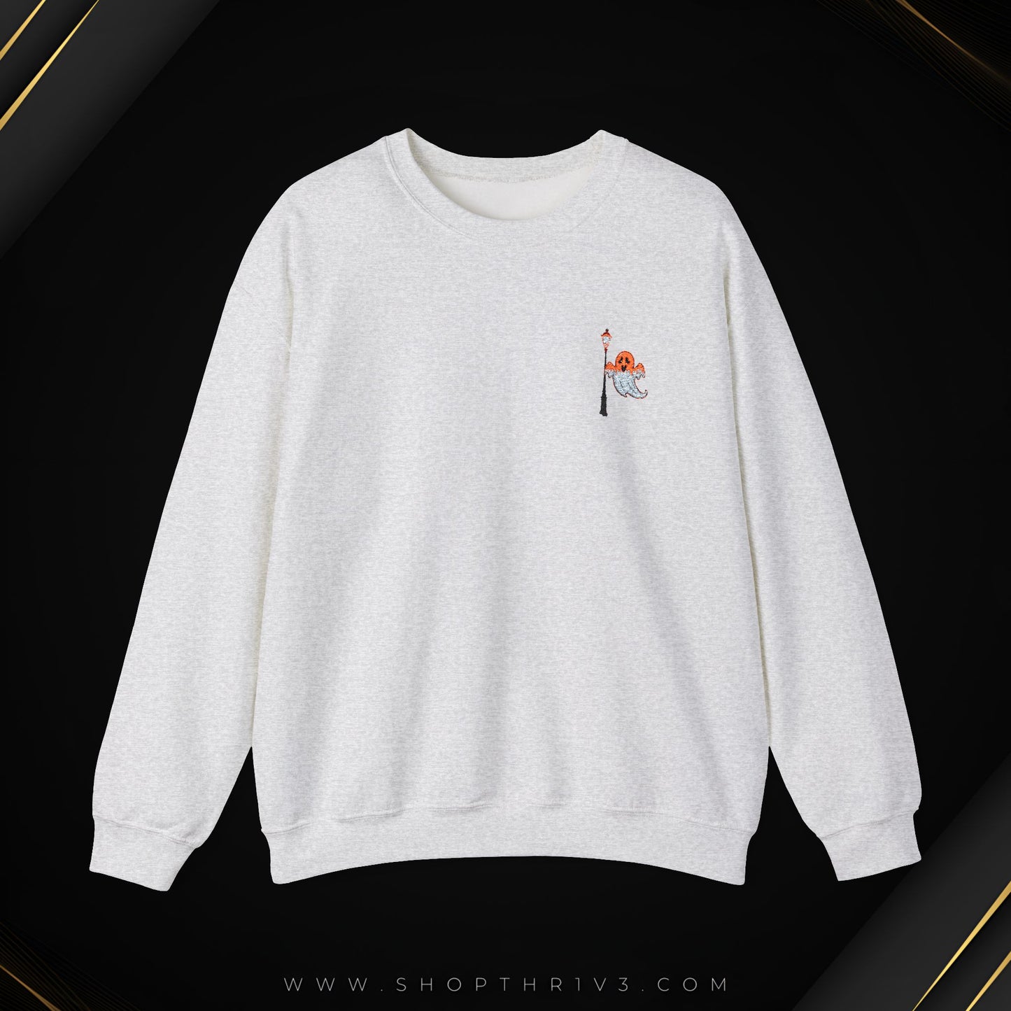 Embroidered Ghost Crewneck Sweatshirt
