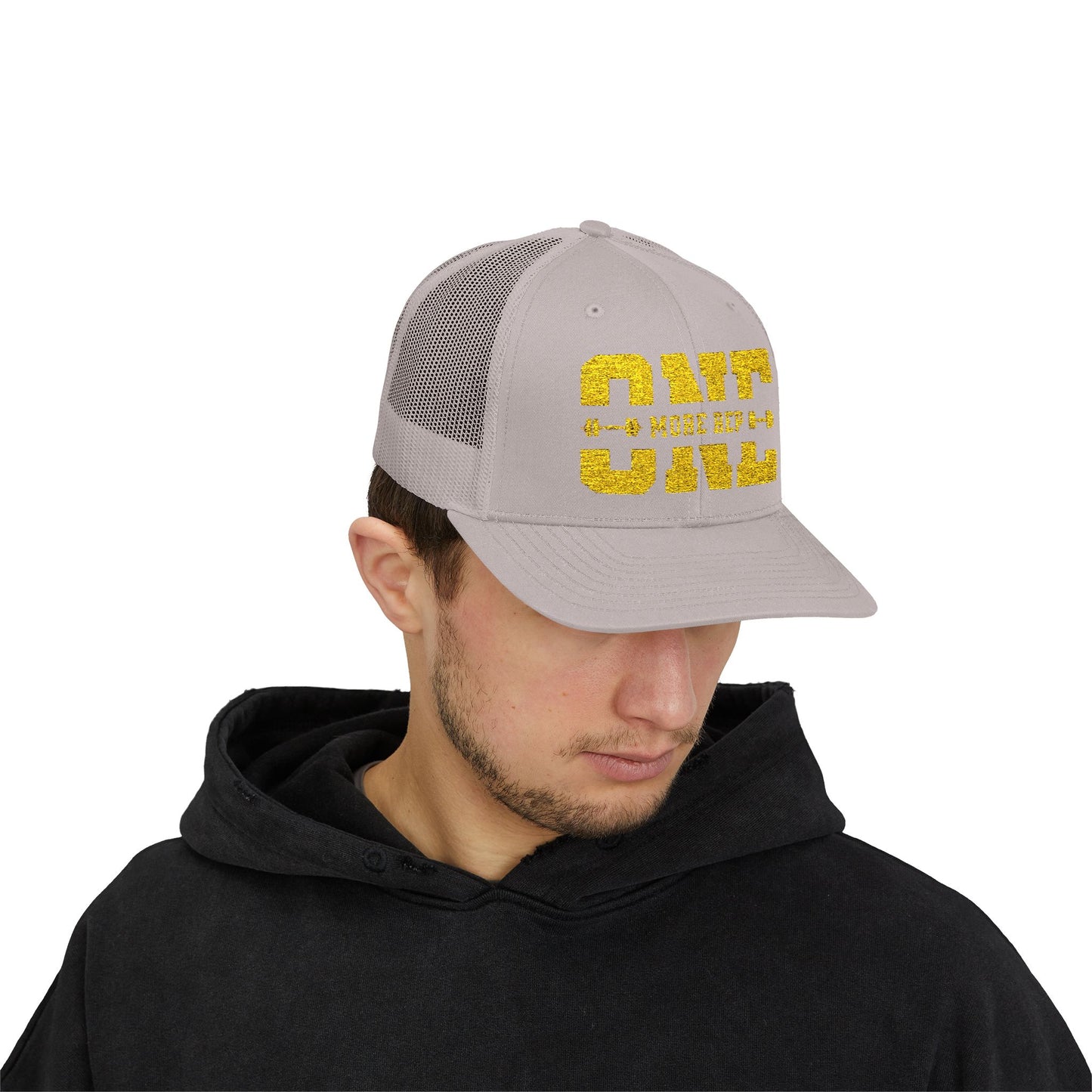 Motivational Gym Snapback Trucker Cap - "One More Rep"