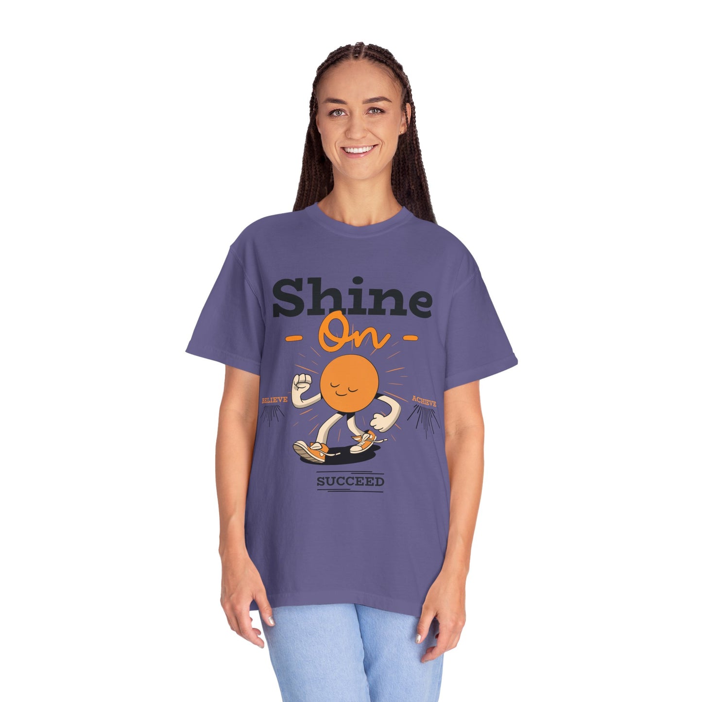 Shine On Unisex T-Shirt, Motivational Tee, Gift for Everyone, Casual Wear, Positive Vibes, Everyday Inspiration