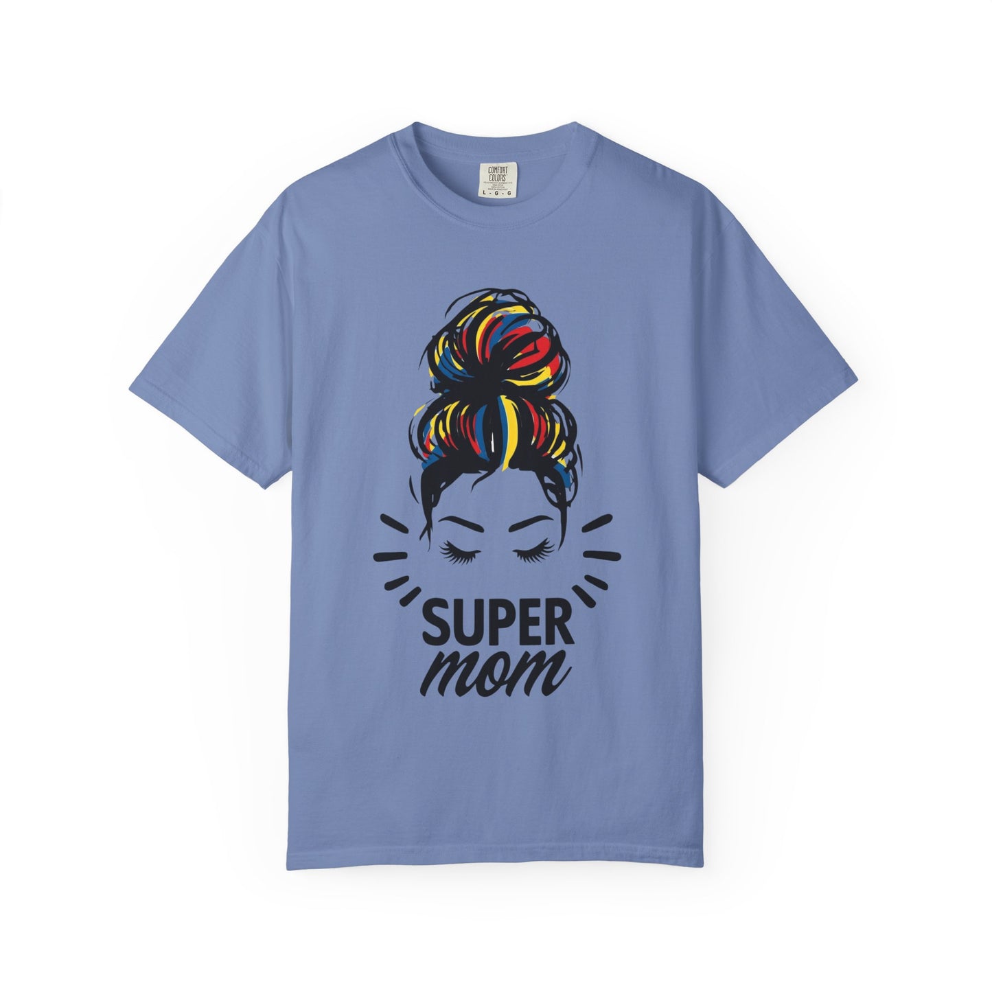 Supermom Women's Tee, Vibrant Bold Unisex T-shirt, Colorful Mother's Day Shirt, Embrace Mom Gift, Fun Graphic Tees for Her