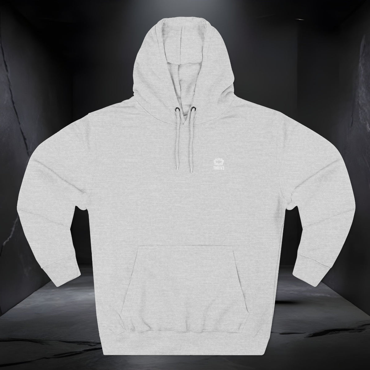 Christian Lion & Cross Fleece Hoodie — Faith Graphic Pullover