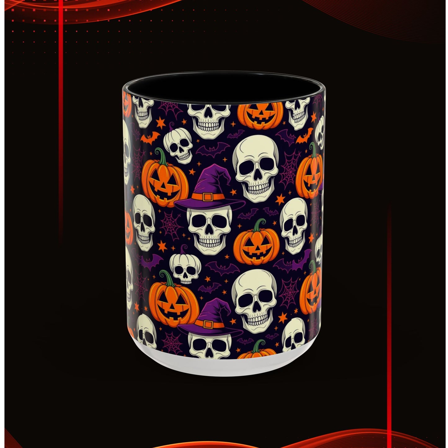 Coffee Mug - Vibrant Pumpkin Witch Fest Design