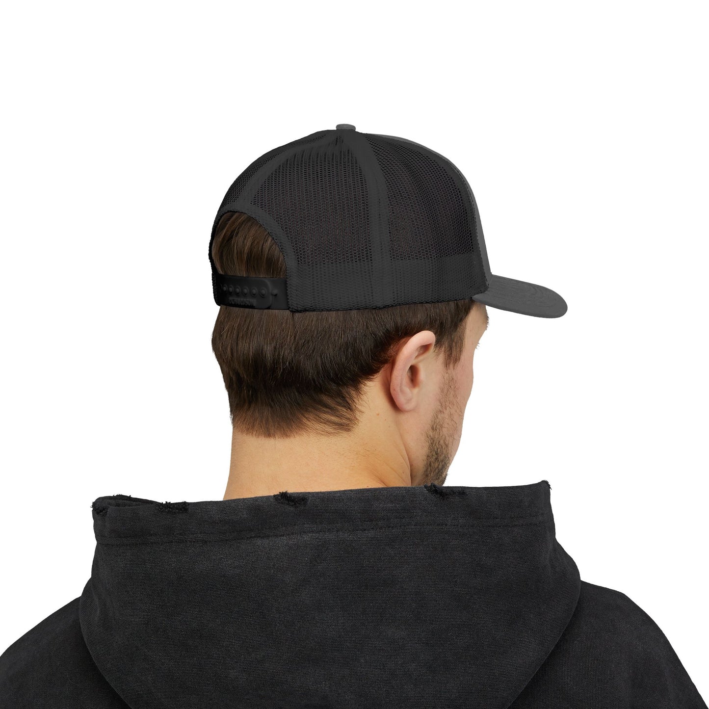Embroidered Christian Fish Snapback Trucker Cap
