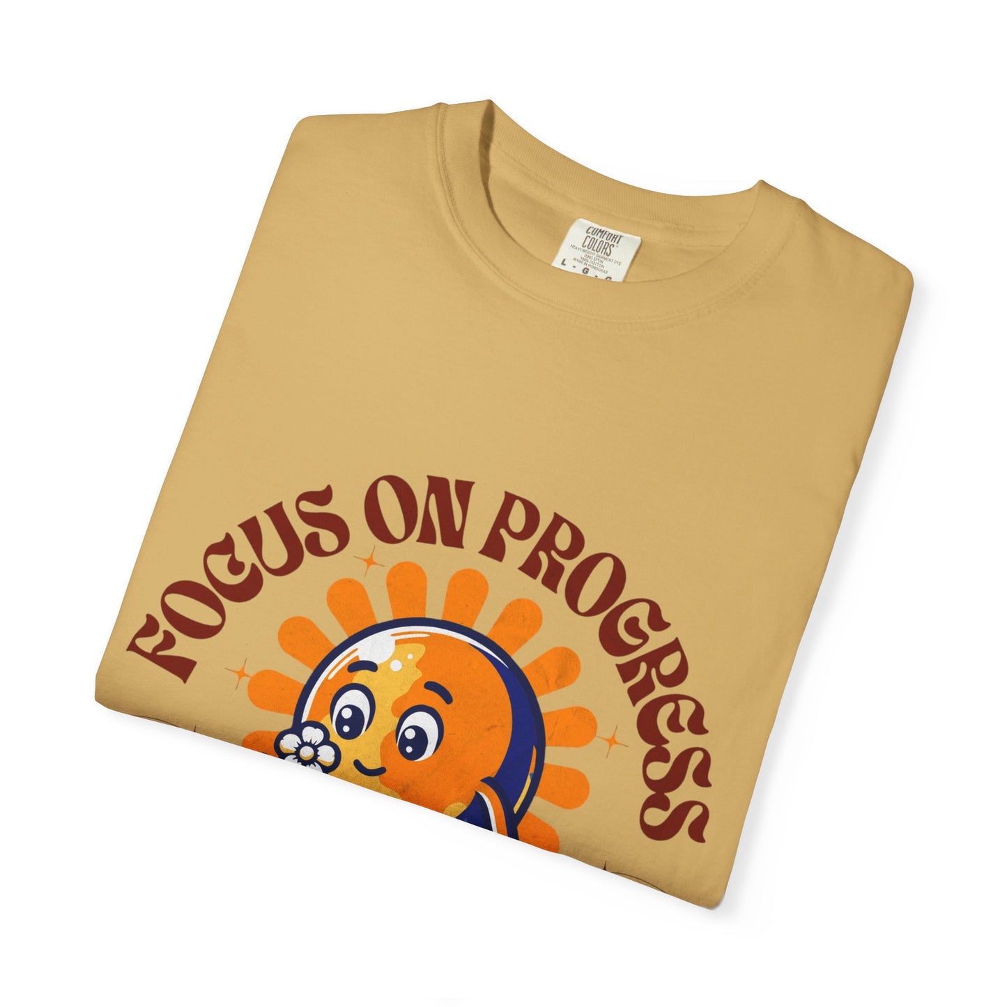Motivational Unisex T-Shirt - "Focus on Progress, Push Through"