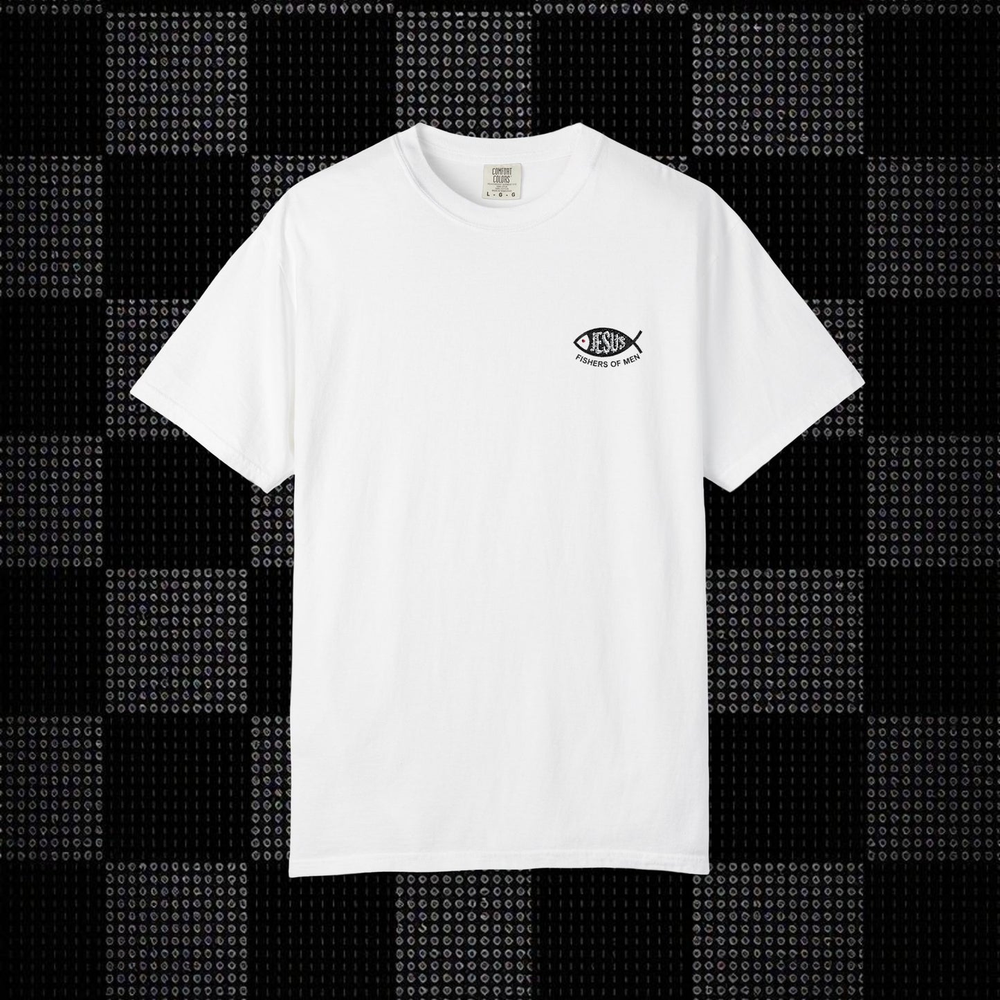Embroidered Ichthys Jesus Fish T-Shirt with Fishers of Men | Christian Faith Symbol Unisex Tee