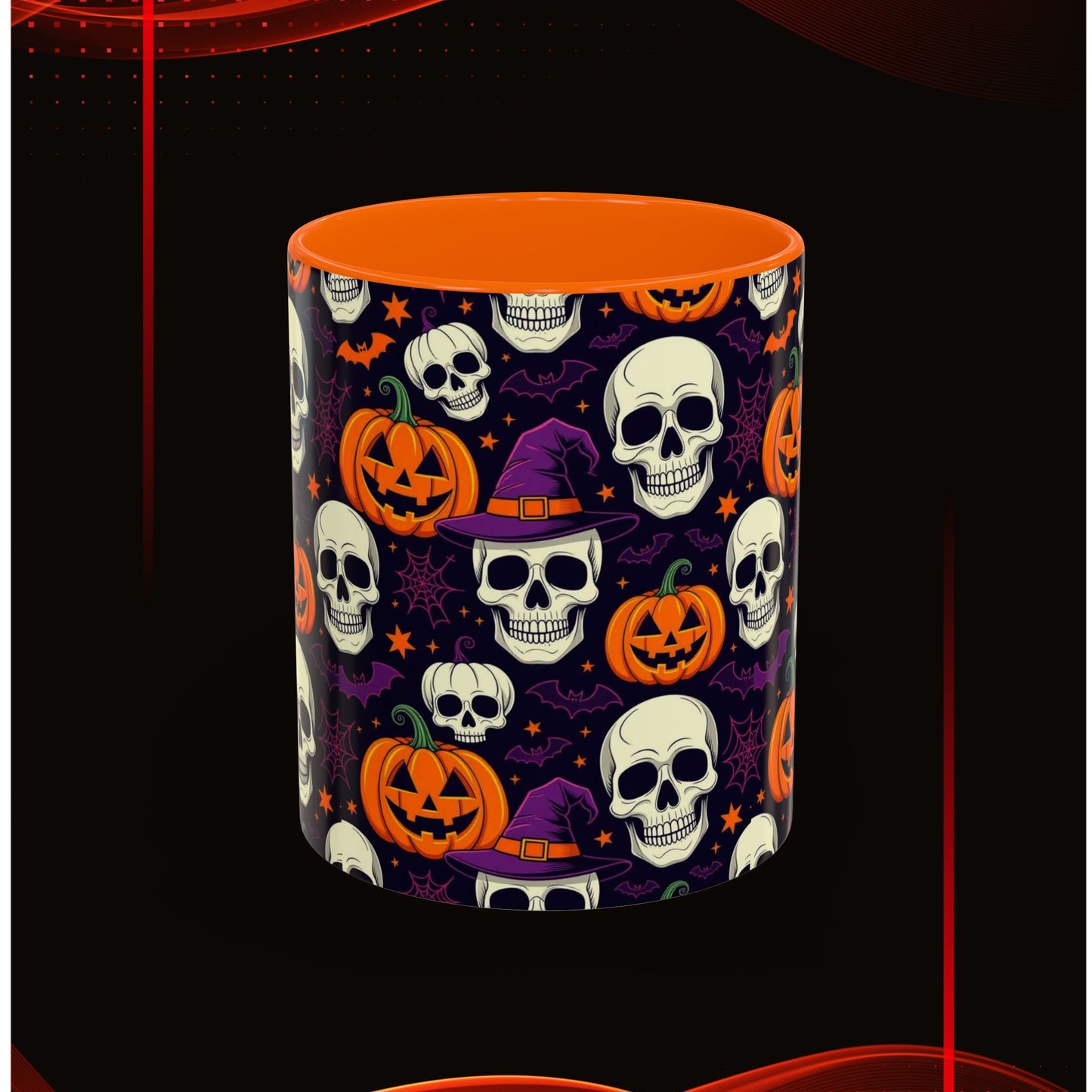 Coffee Mug - Vibrant Pumpkin Witch Fest Design