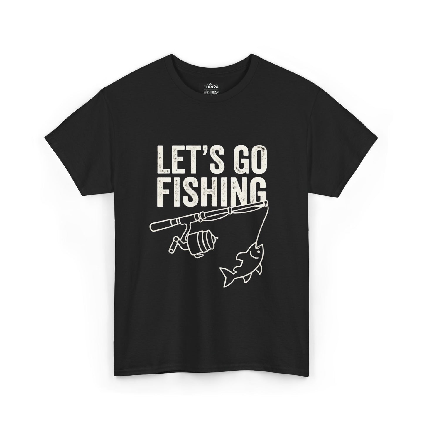 Fishing T-Shirt – "Let's Go Fishing" & "WTF (Where's The Fish)" Graphic Tee for Anglers