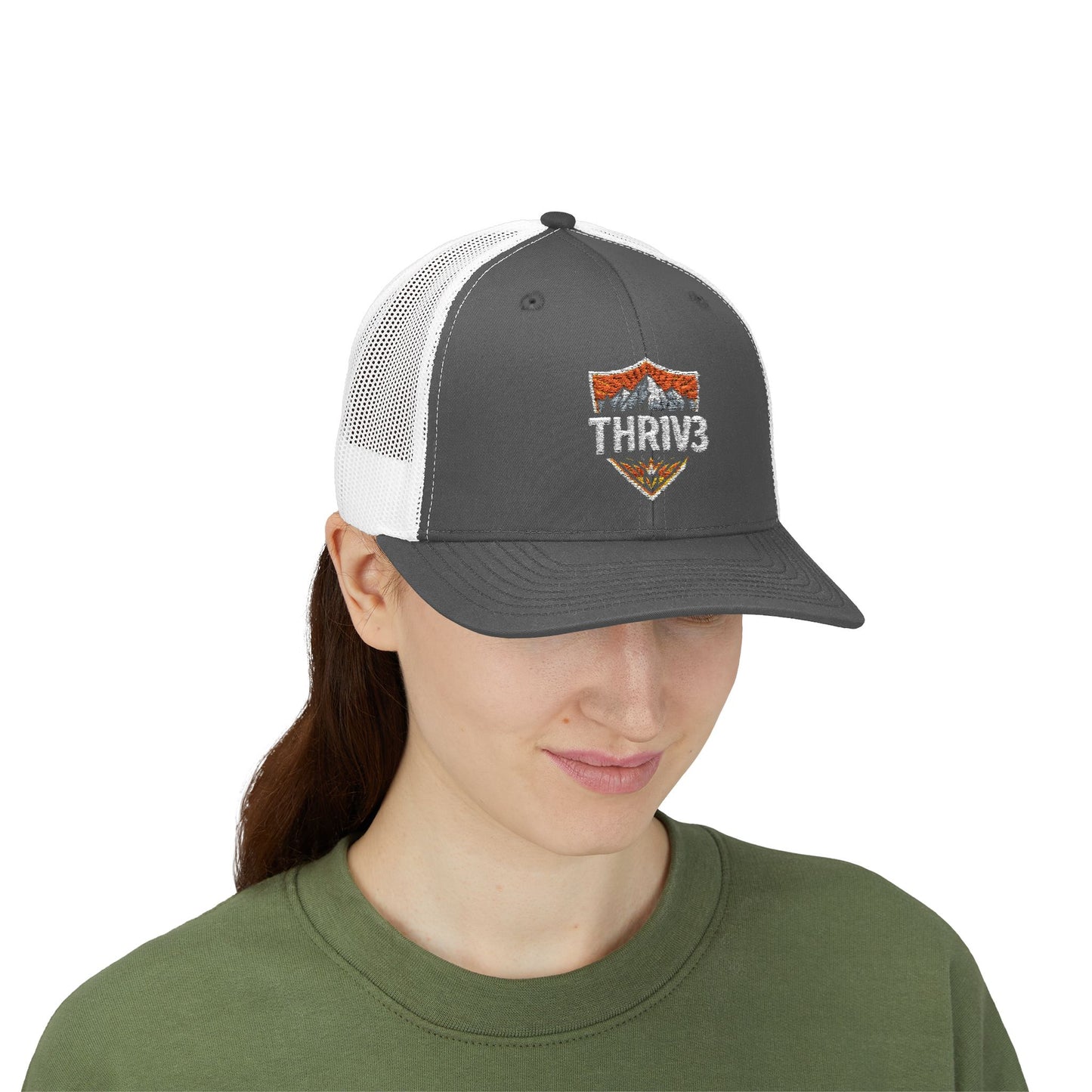 Snapback Cap THR1V3 Collective Mountaineer Outdoors Official Wildlife Logo
