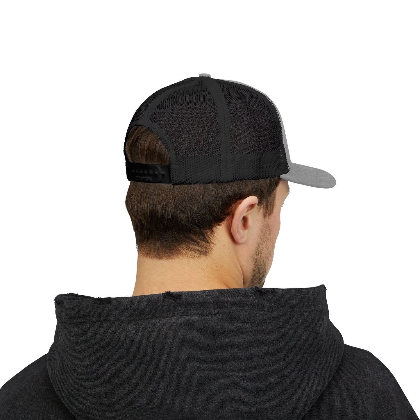 Embroidered Christian Fish Snapback Trucker Cap
