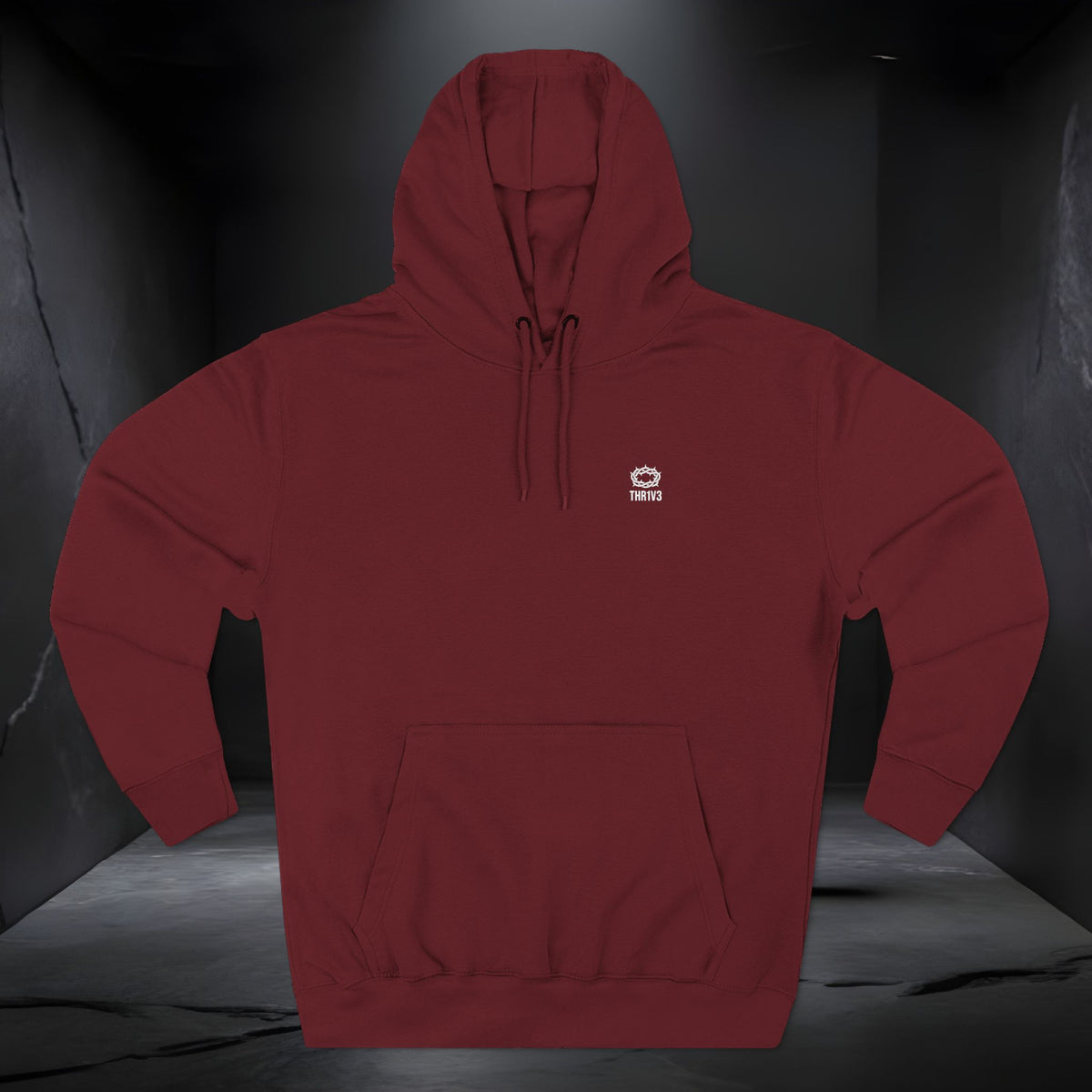 Christian Lion & Cross Fleece Hoodie — Faith Graphic Pullover