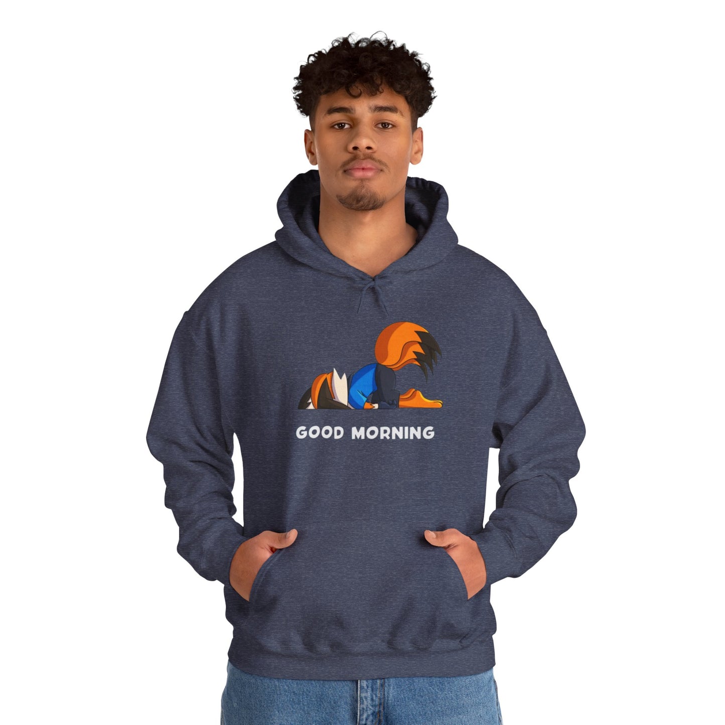 Good Mornings Cartoon Hoodie - Unisex Heavy Blend™ Sweatshirt
