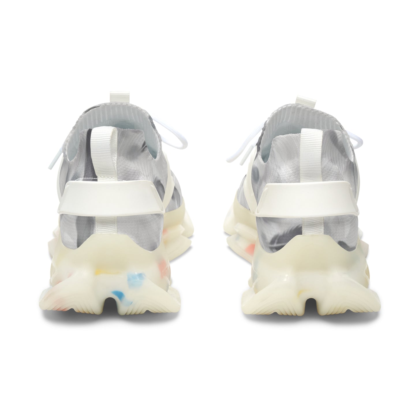Sport Sneakers Feathered Design, Greyscale