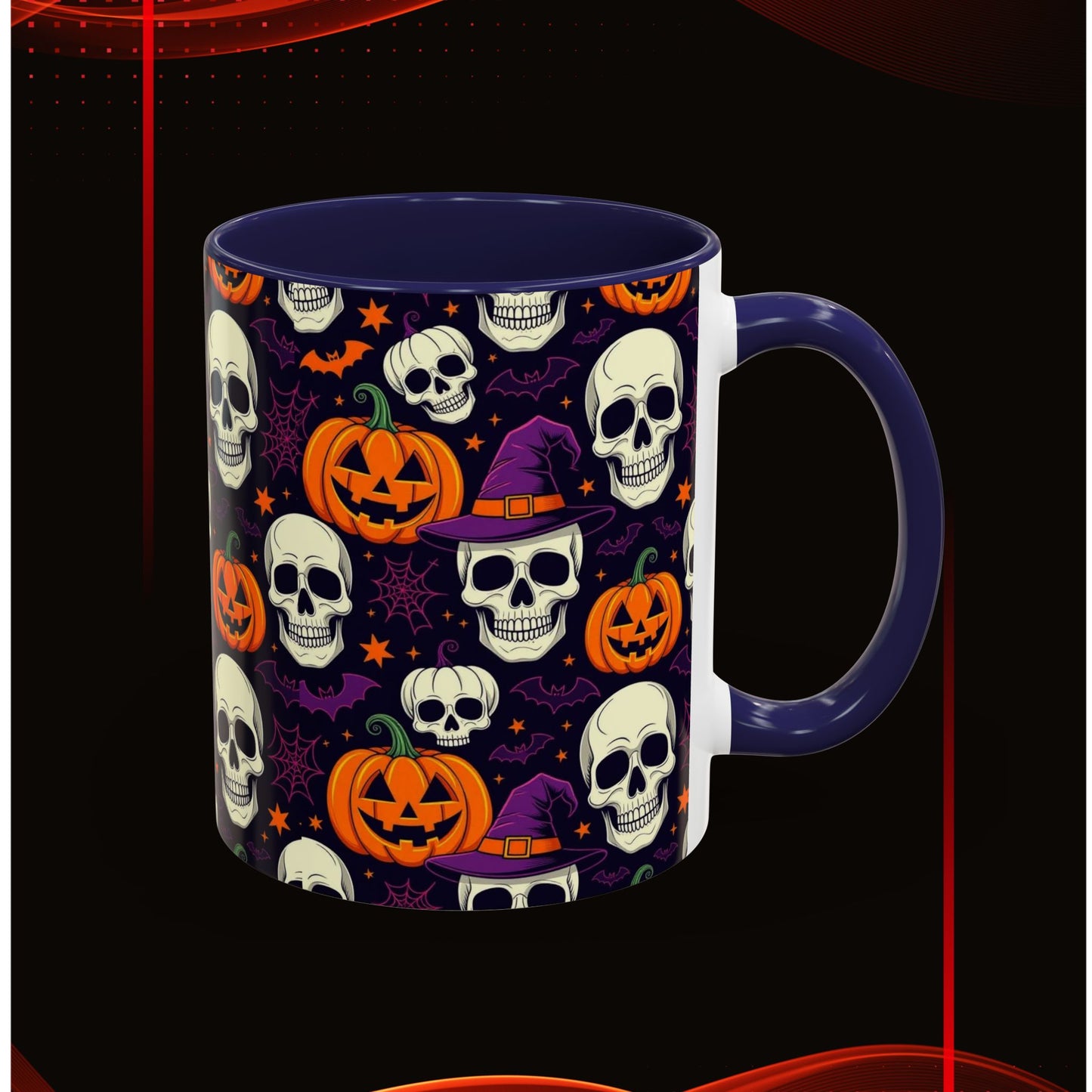 Coffee Mug - Vibrant Pumpkin Witch Fest Design