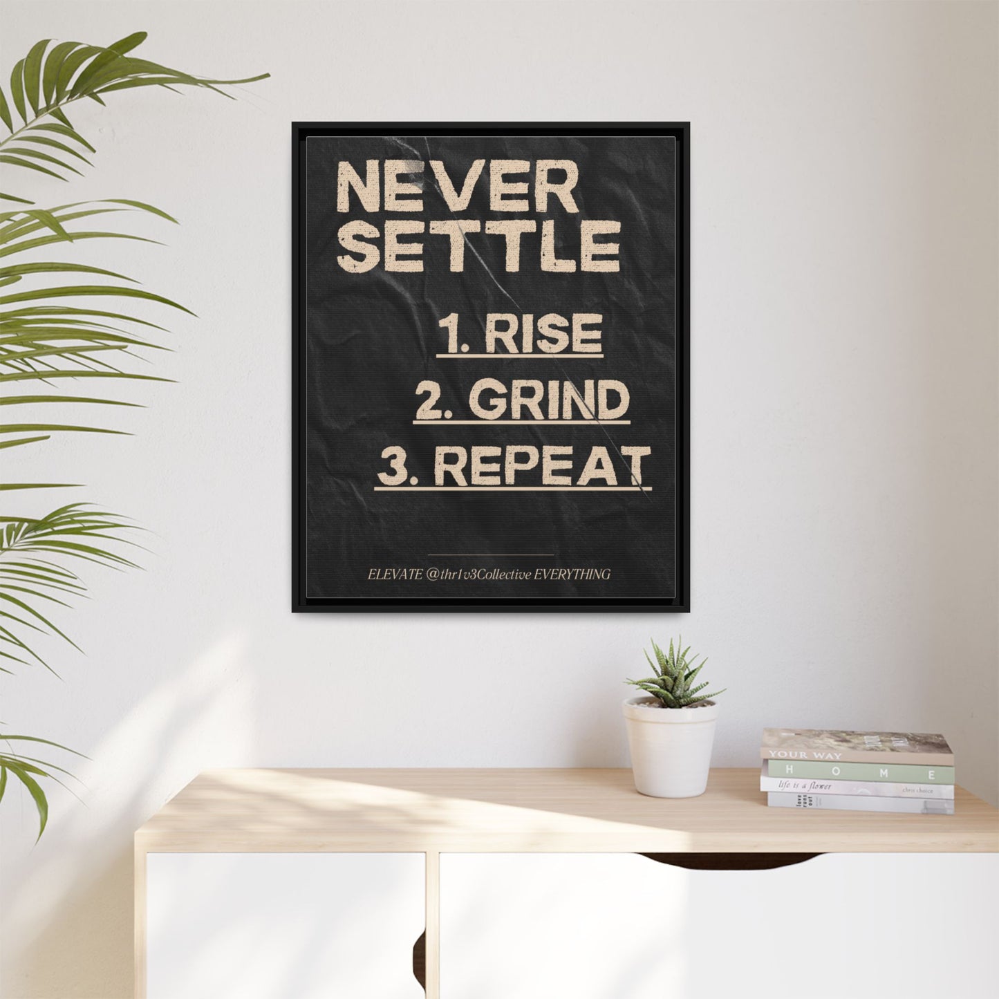 Canvas Print Motivational Inspire Dedication