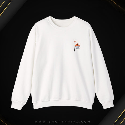 Embroidered Ghost Crewneck Sweatshirt