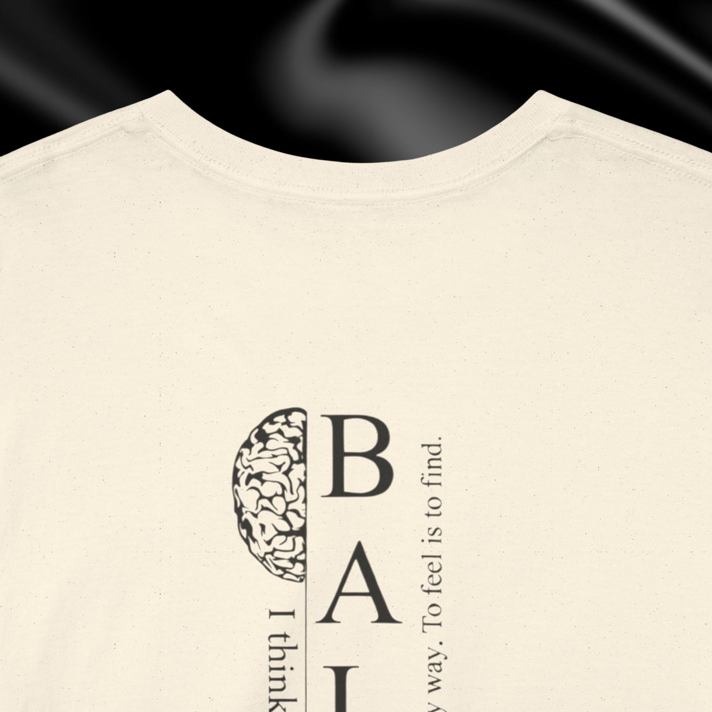 Balance Graphic Tee — Minimal Yin Yang Design with 'BALANCE' Typography