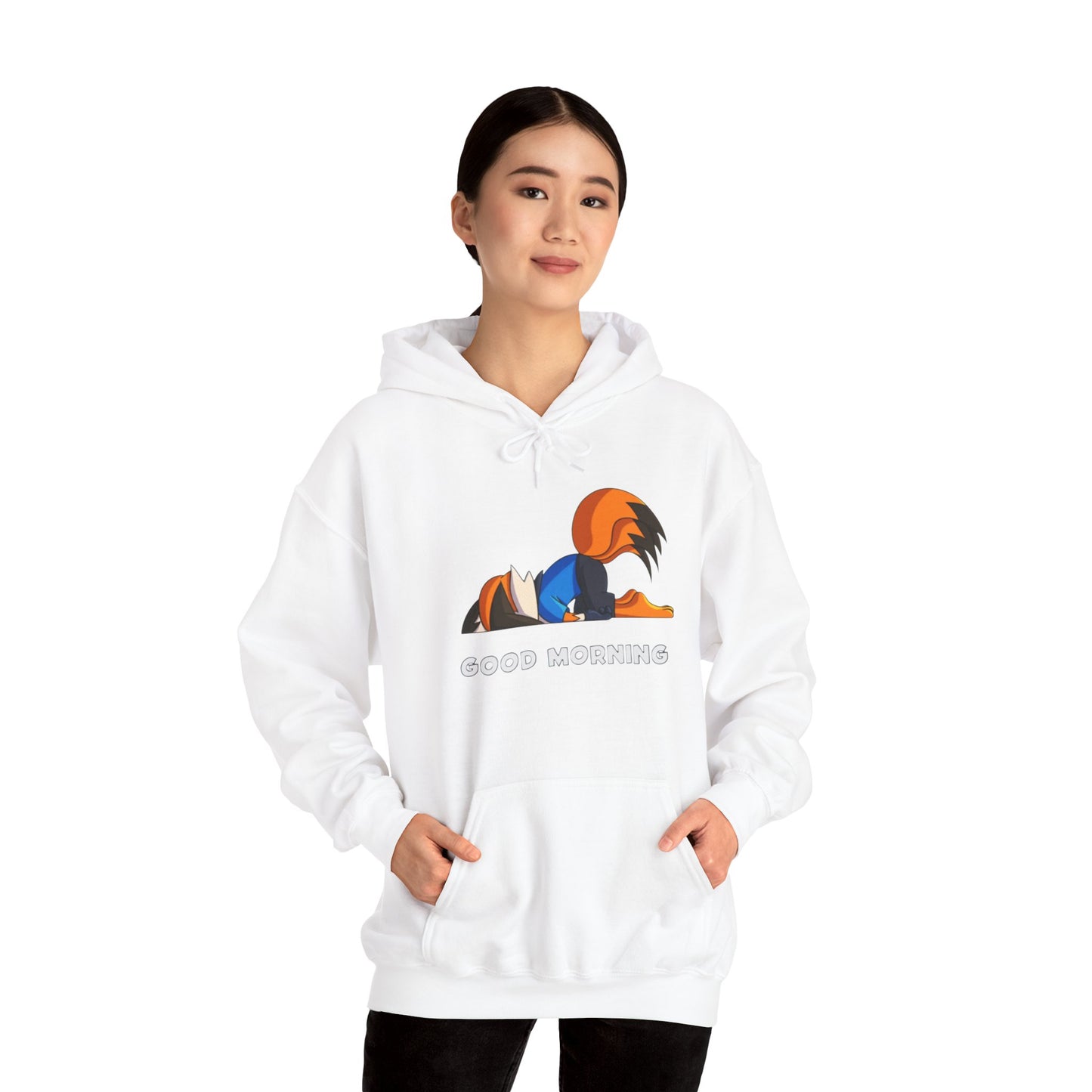 Good Mornings Cartoon Hoodie - Unisex Heavy Blend™ Sweatshirt