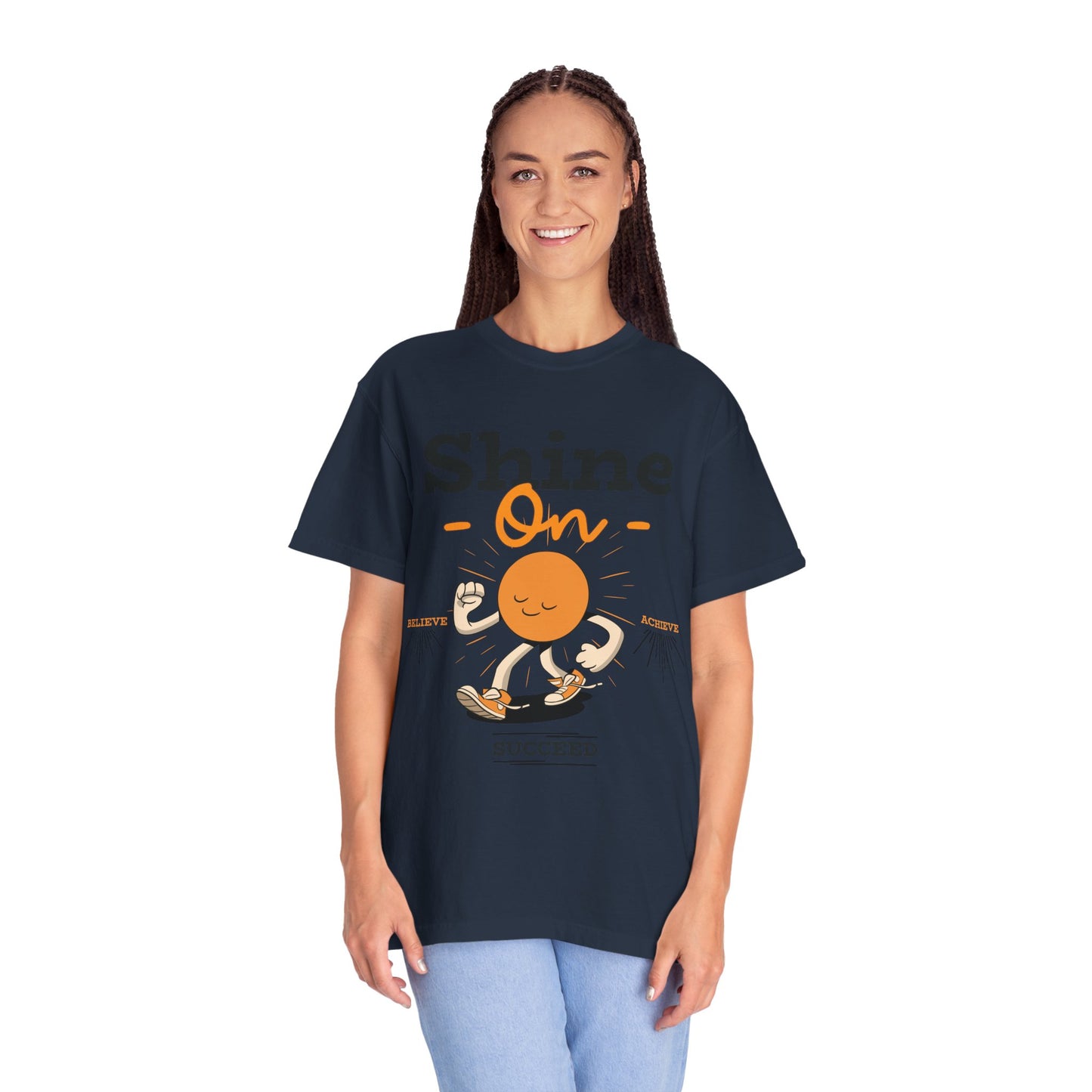 Shine On Unisex T-Shirt, Motivational Tee, Gift for Everyone, Casual Wear, Positive Vibes, Everyday Inspiration