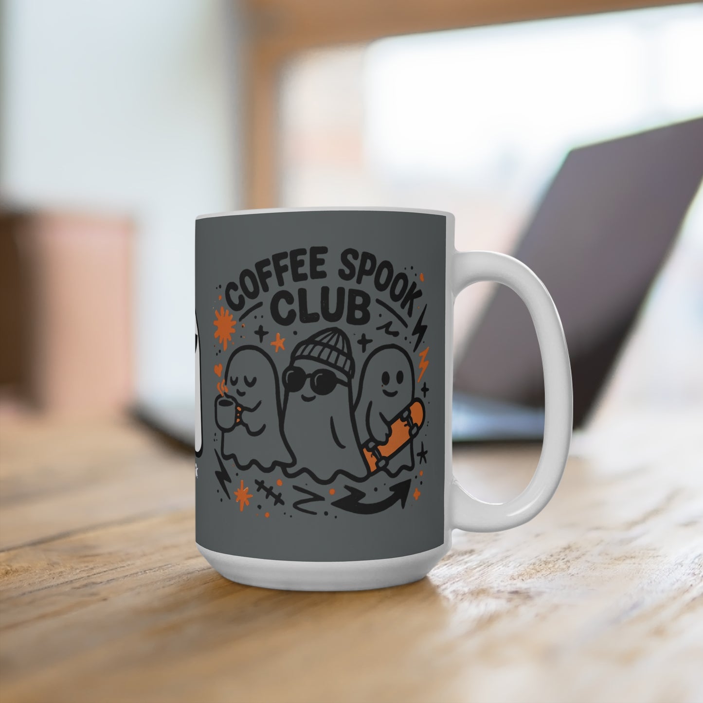 Spooky Ghost Coffee Mug | Halloween Mug | Gift for Ghost Lovers | Fun Kitchenware | Fall Decor | Cute Coffee Cup