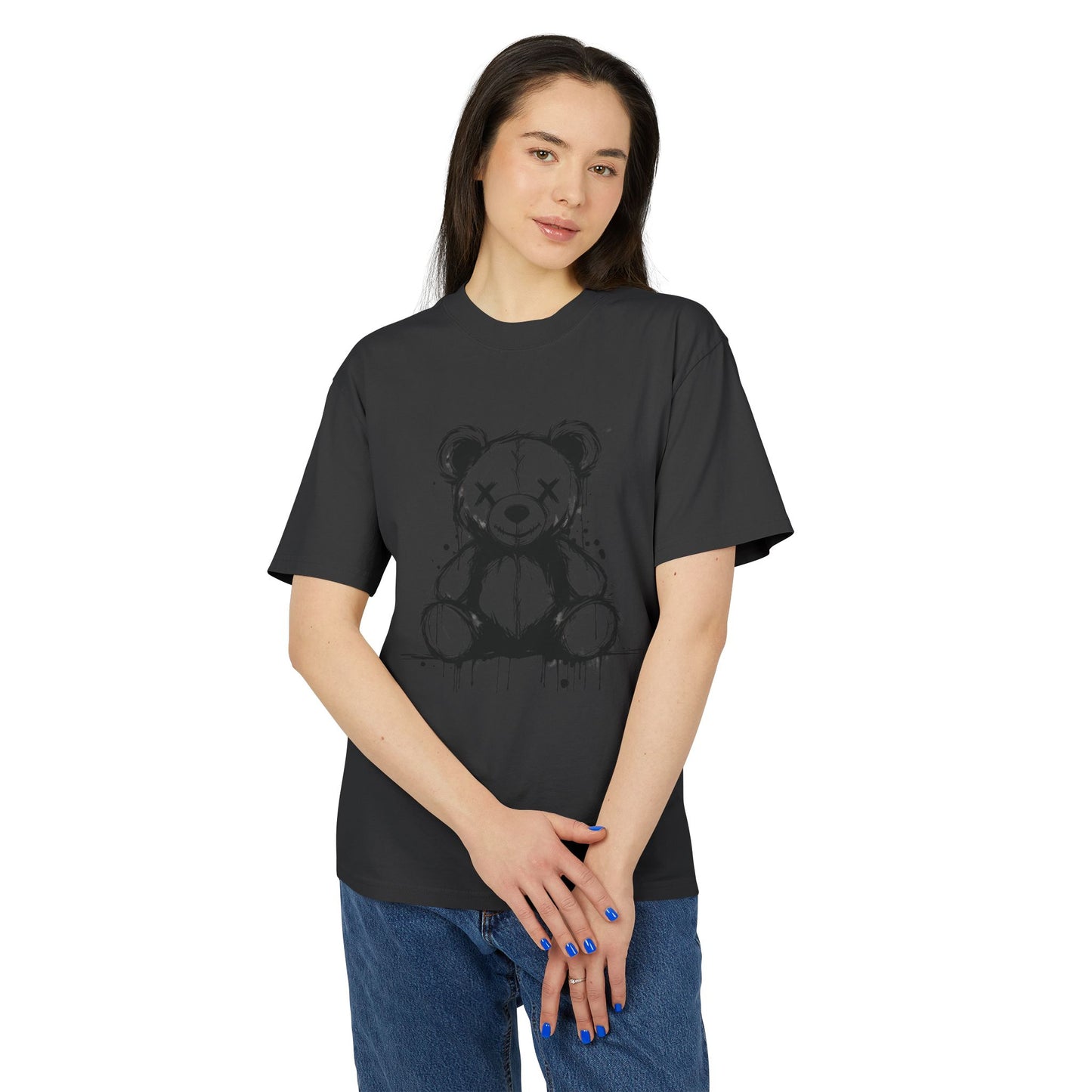Chic Bear Graphic Tee for Casual Style