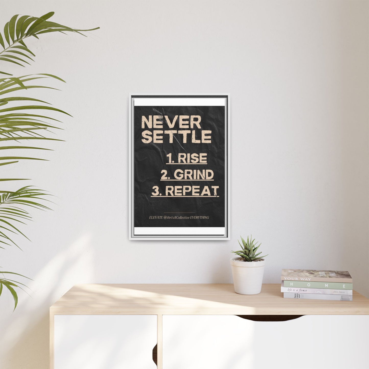Canvas Print Motivational Inspire Dedication