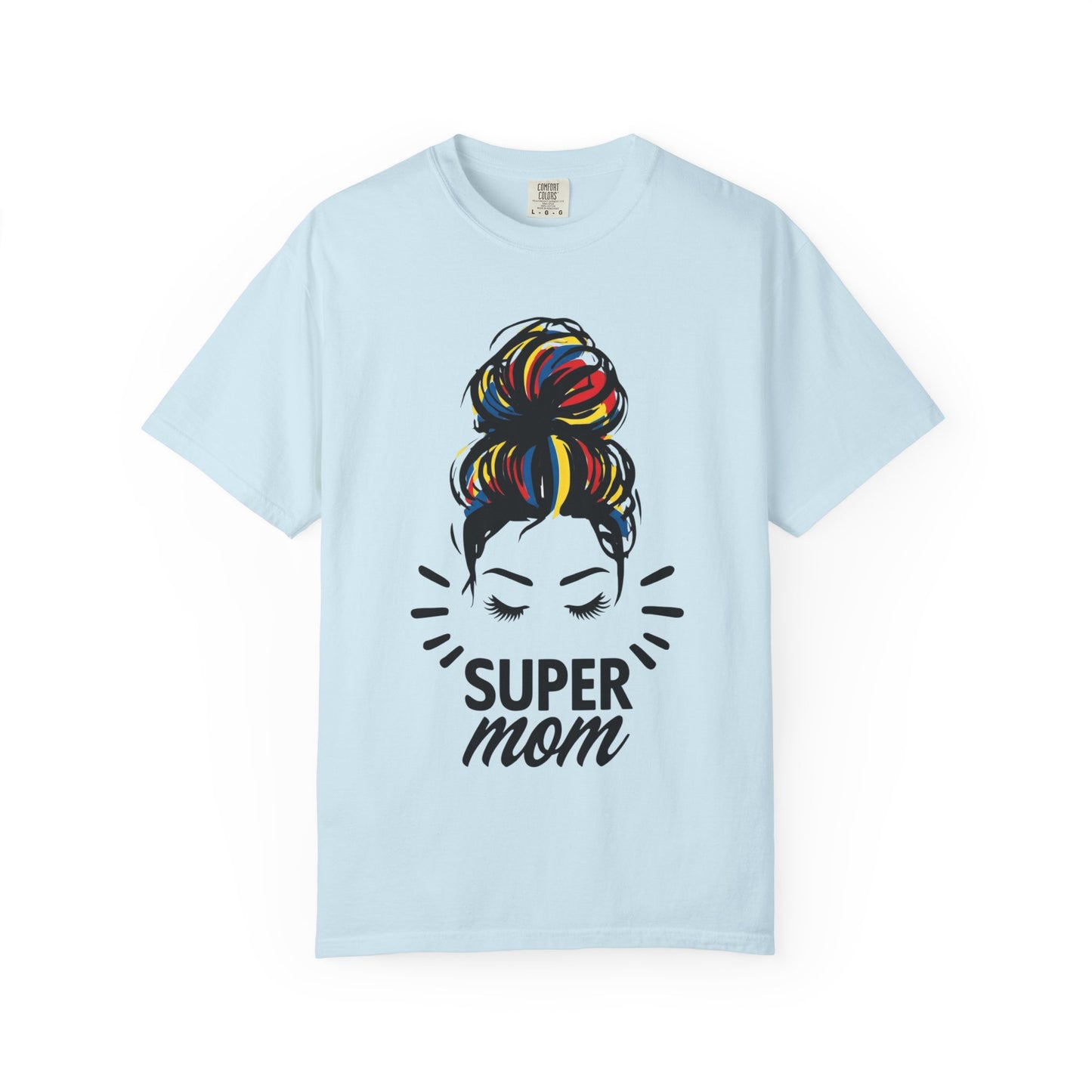 Supermom Women's Tee, Vibrant Bold Unisex T-shirt, Colorful Mother's Day Shirt, Embrace Mom Gift, Fun Graphic Tees for Her